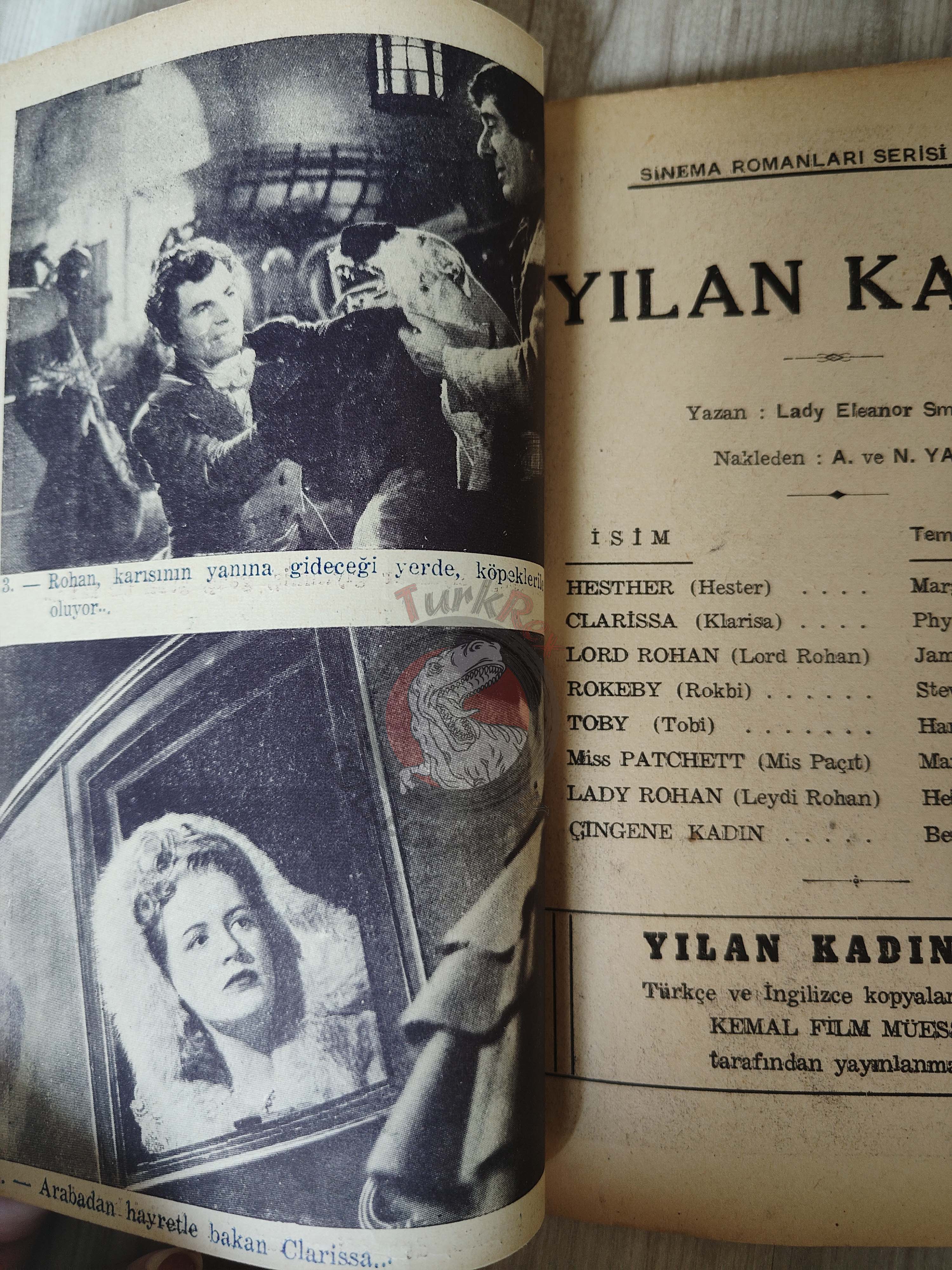 Lady Eleanor Smith – The Wicked Lady 1940s 1st Turkish Book Turkey Movie