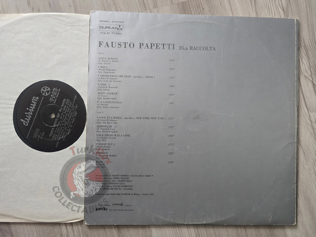 Fausto Papetti – 25a Raccolta Turkish Pressing Vinyl Turkey Edition