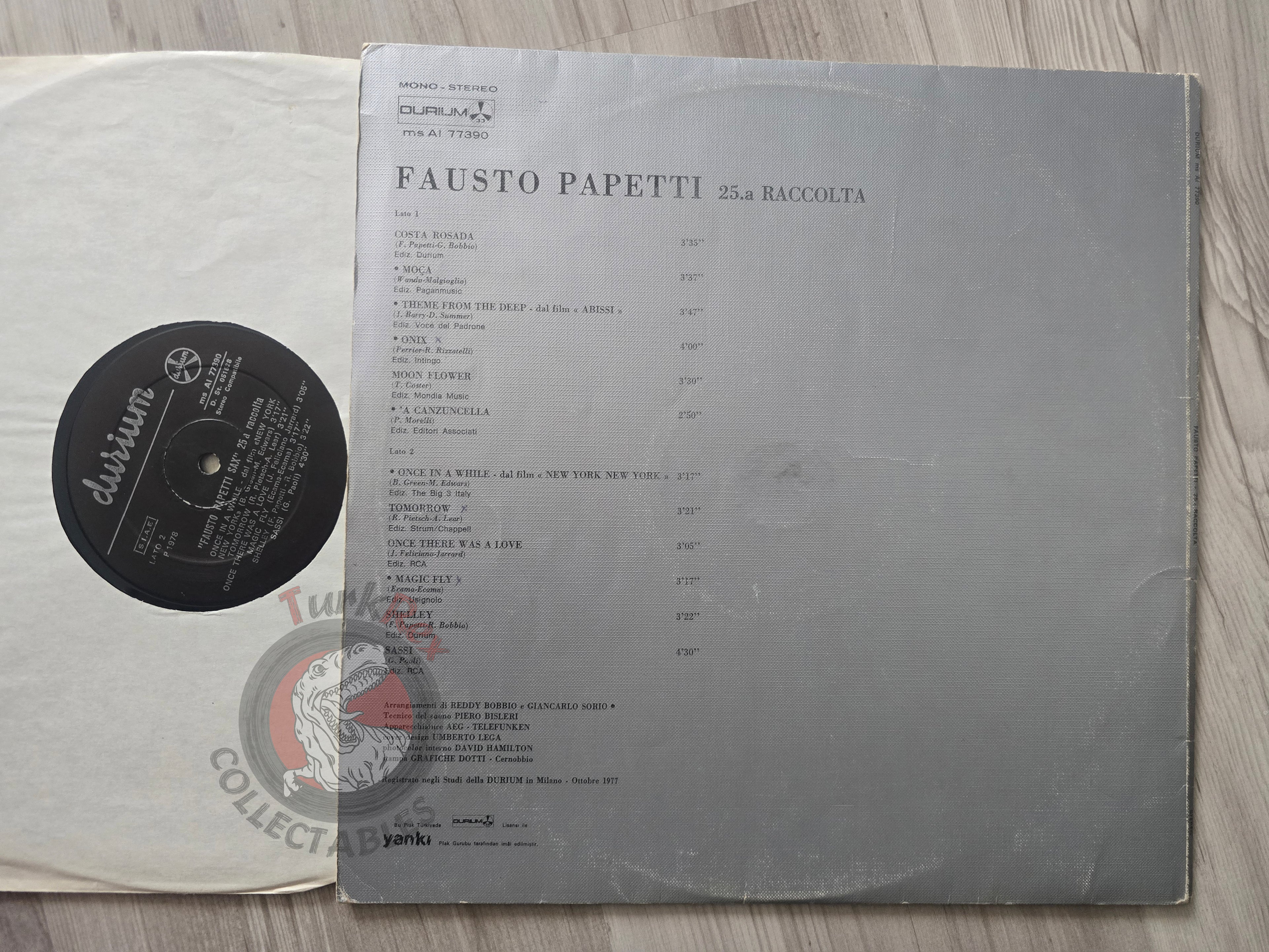 Fausto Papetti – 25a Raccolta Turkish Pressing Vinyl Turkey Edition