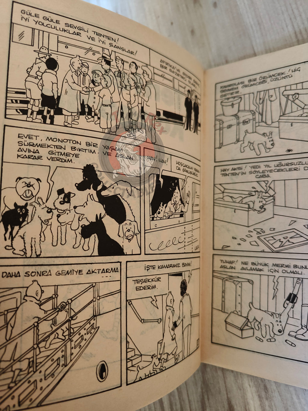 Tintin – Tintin in the Congo 1980s Turkish Edition Comic Turkey