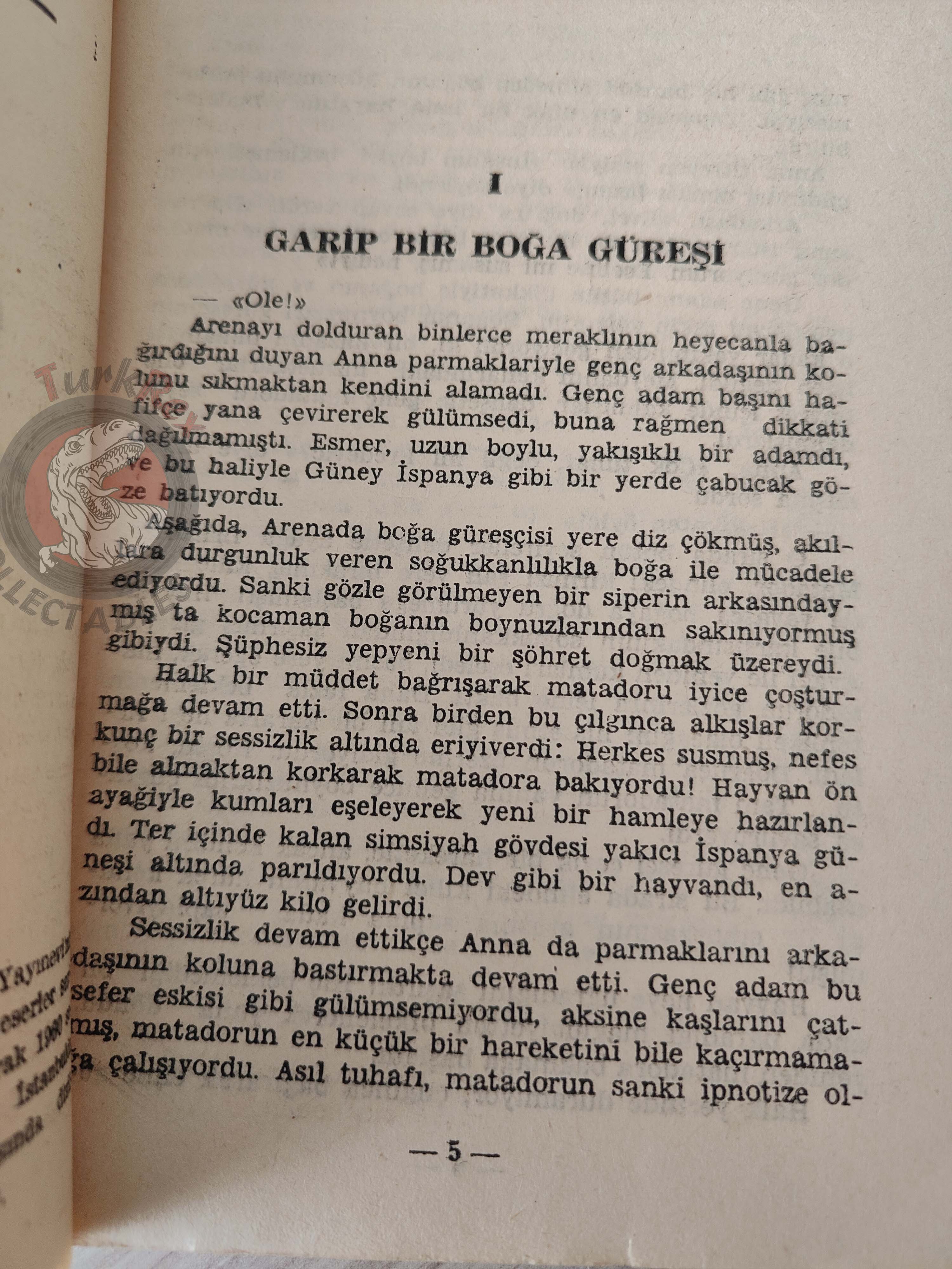 Alain Page – L'Ombre et le Matador 960 1st Turkish Book Turkey