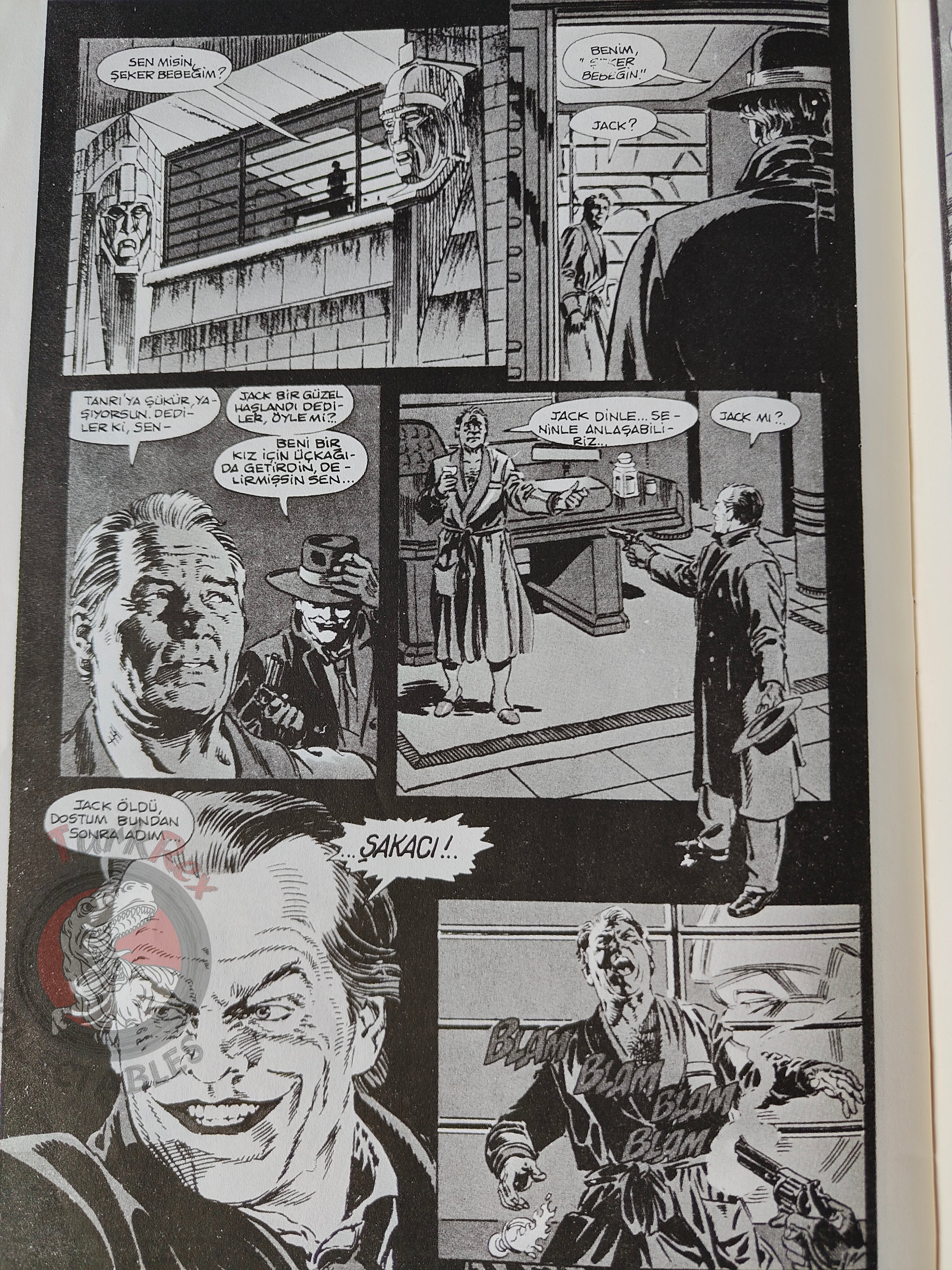 Batman The Official Comic Adaptation Issue #1 1989 Turkish Joker Newspaper Giveaway