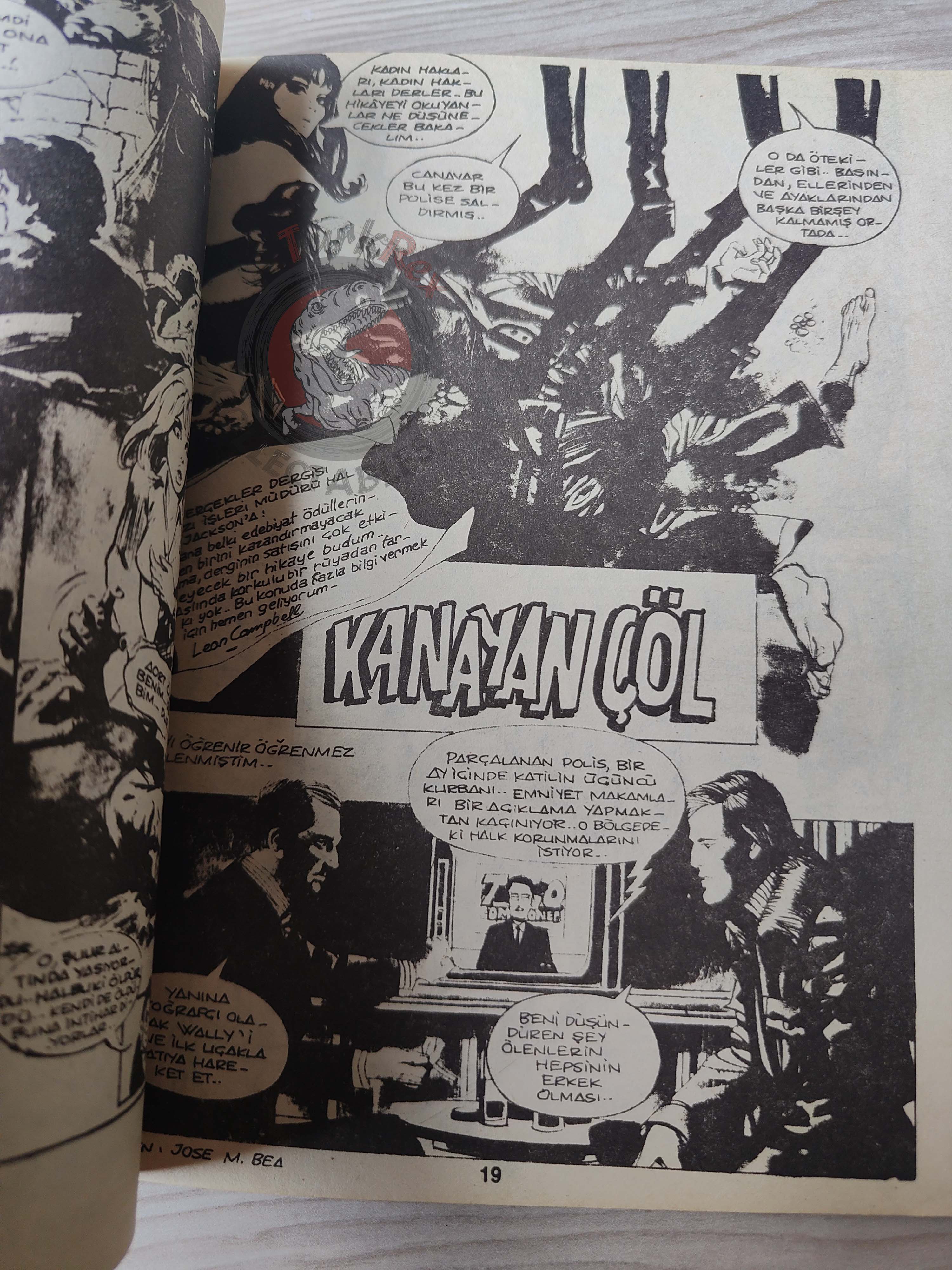 Süper Korku #17 late 80s Turkish Comic Turkey Creepy Eerie Dungeons & Dragons Vampirella