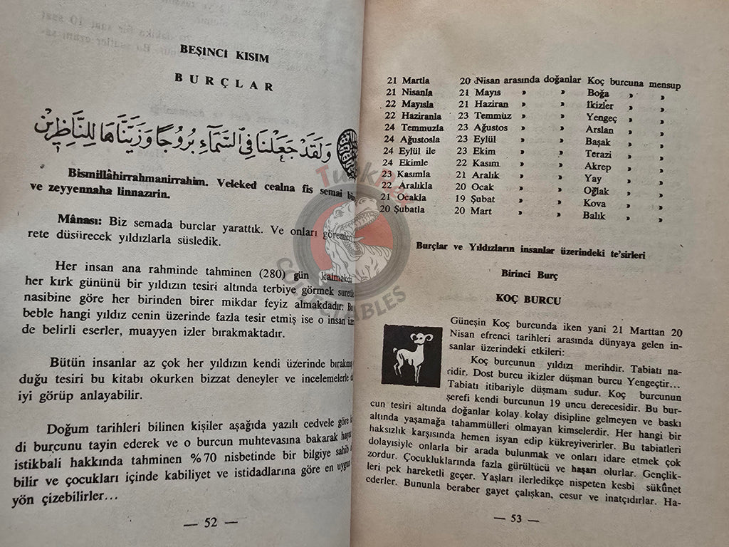 Hidden Sciences Vol 1 Islamic Occult Havass Vefq Spells Charm Turkish Book Islam Talisman