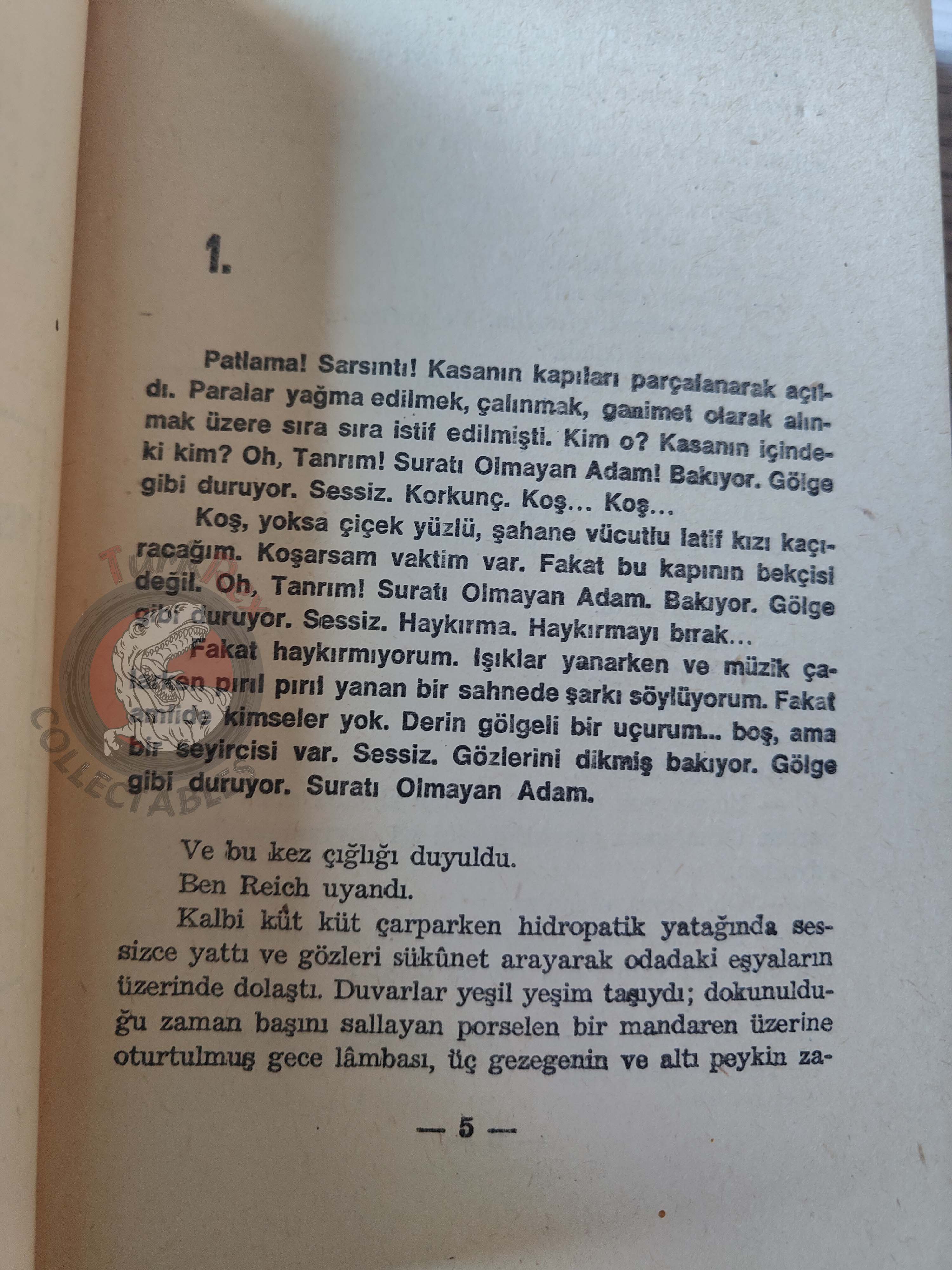 Alfred Bester – The Demolished Man 1971 1st Turkish Book Turkey