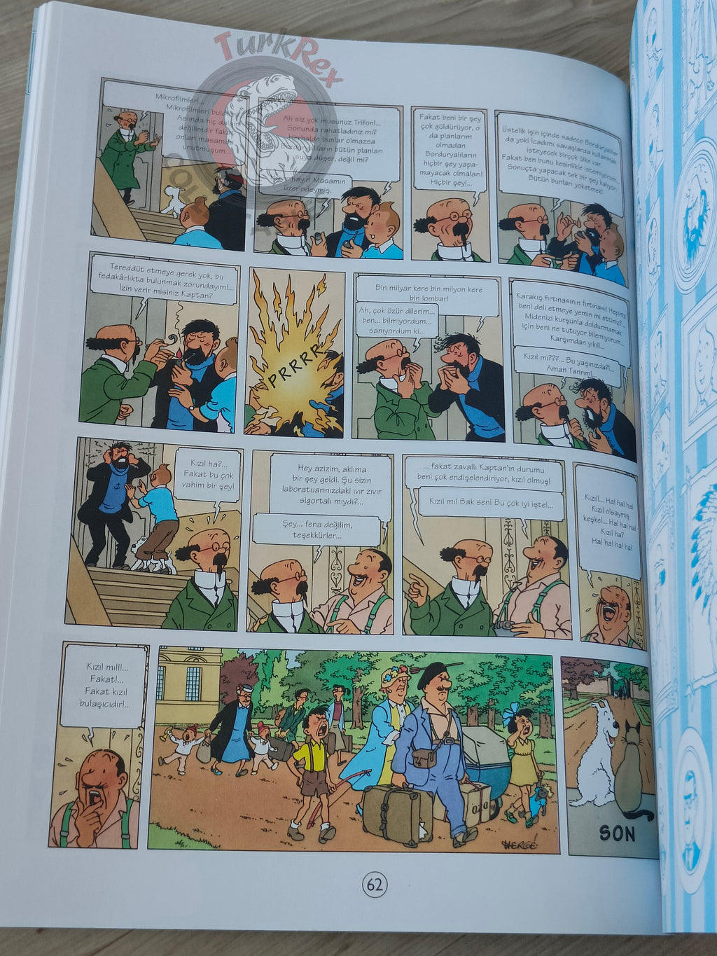 Tintin – The Calculus Affair 1998 Turkish Edition Comic Turkey 2nd YKY