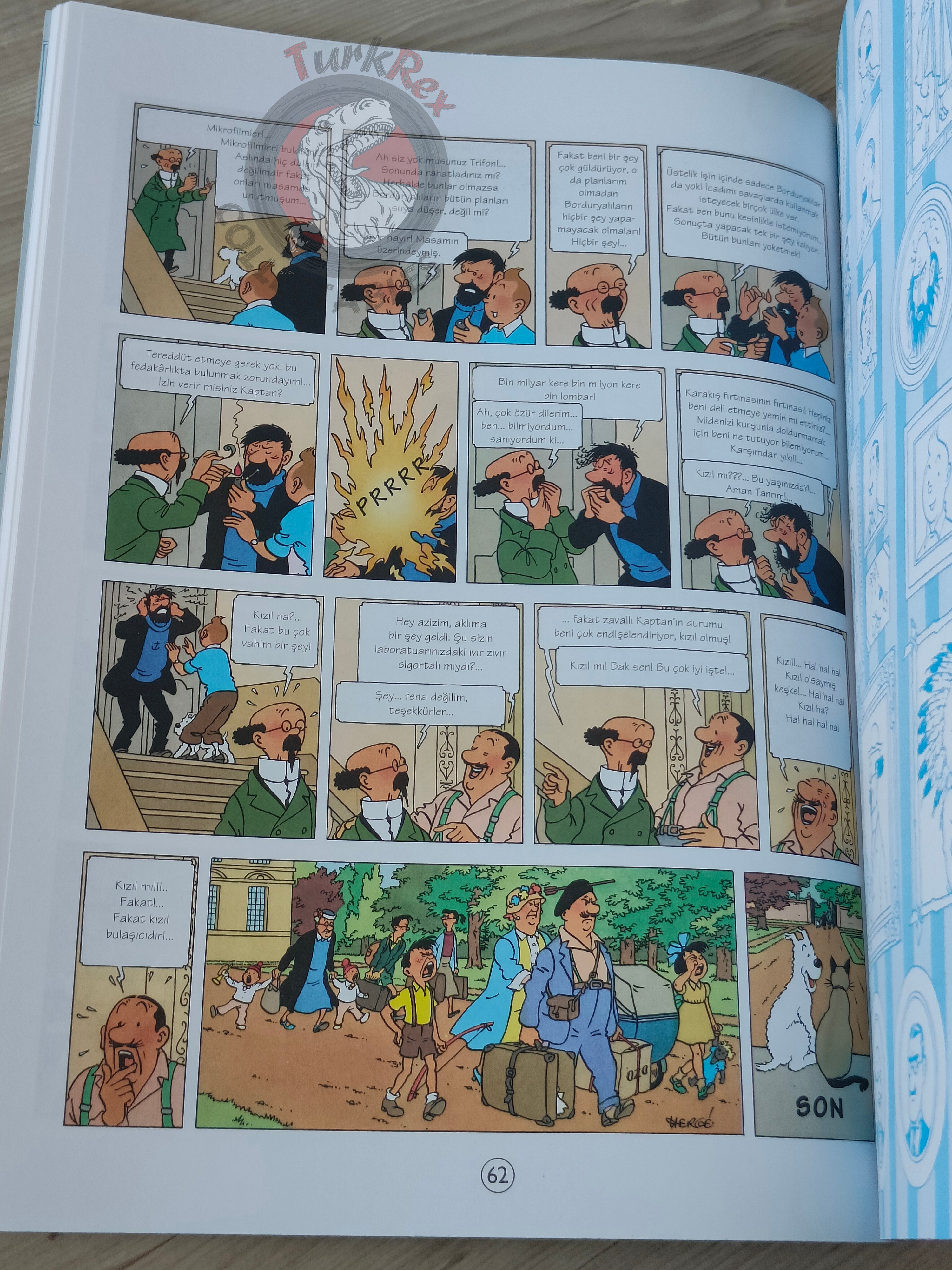 Tintin – The Calculus Affair 1998 Turkish Edition Comic Turkey 2nd YKY