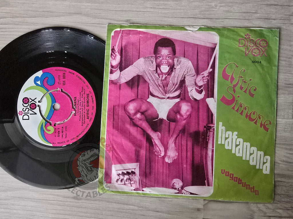 Afric Simone – Hafanana / Vagabundo 7" Turkish Pressing Vinyl Turkey Edition