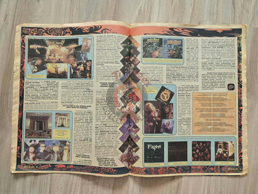 Şebek Fanzine 1998 Judas Priest Turkish Mag Turkey Savatage Bolt Thrower Black Sabbath Satyricon