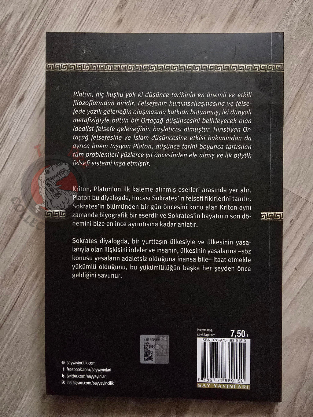 Plato – Crito 2017 Turkish Book Turkey