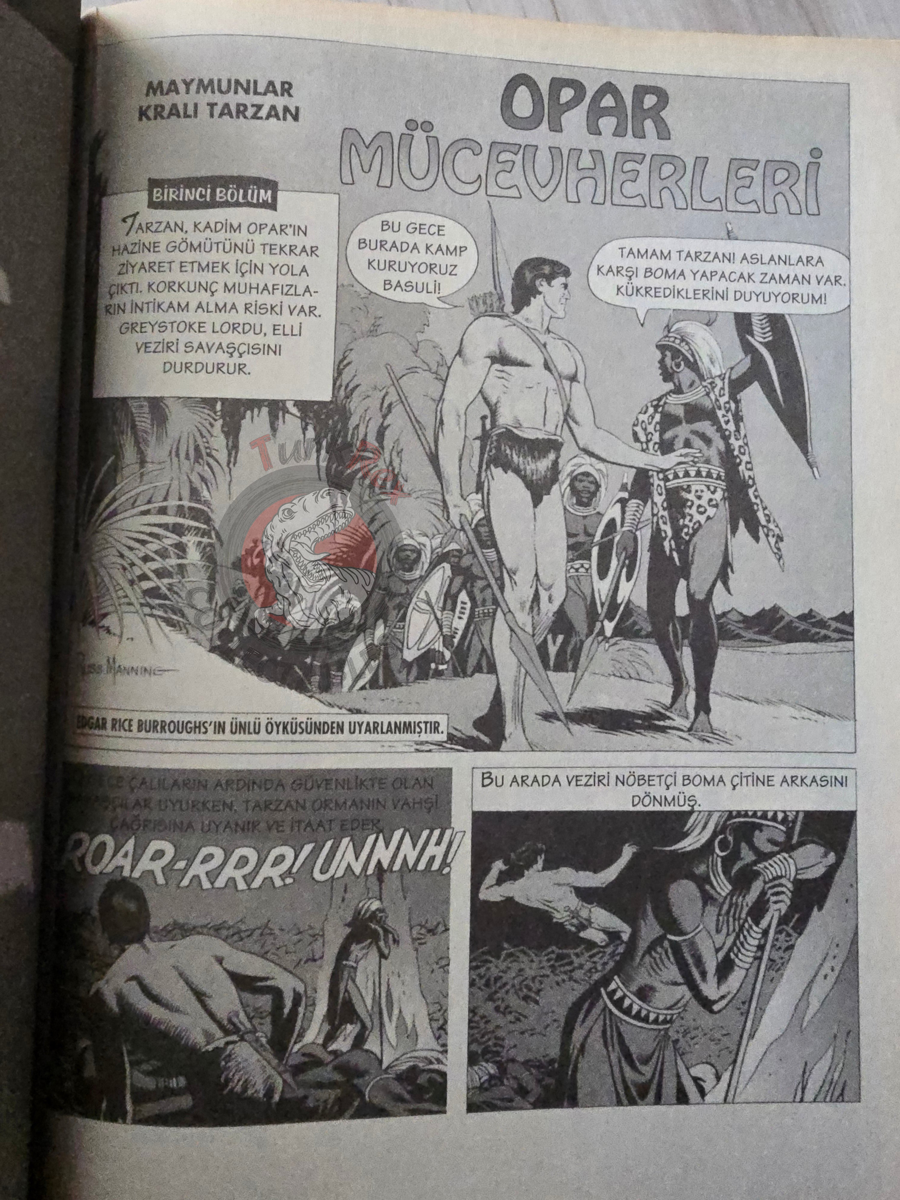 The Tarzan Comics Library #2 - Tarzan and the Jewels of Opar Turkish Comic Turkey Russ Manning