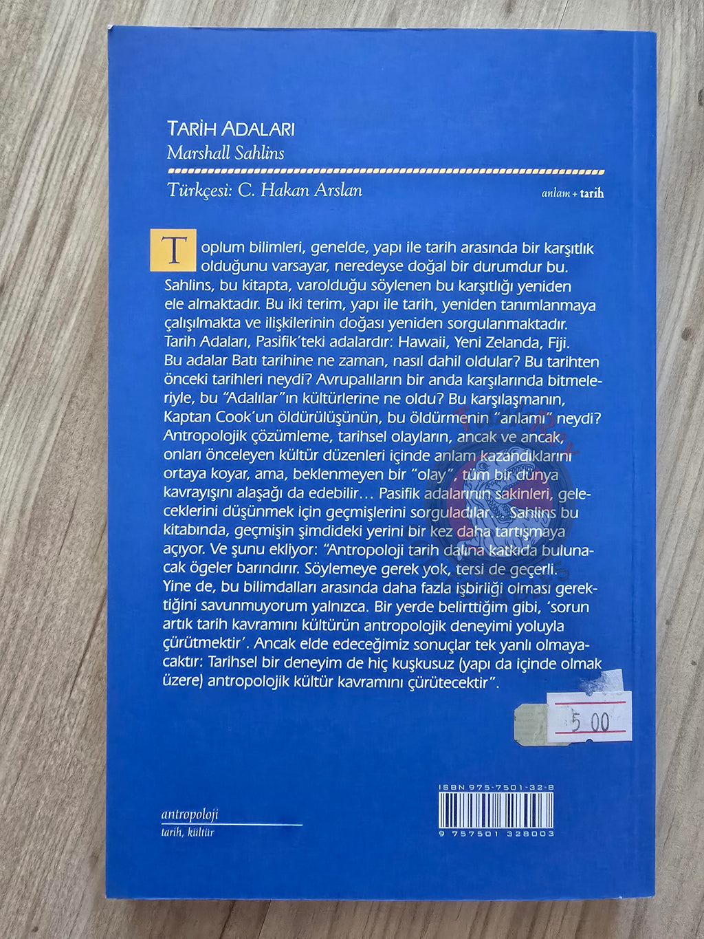 Marshall Sahlins – Islands of History 1998 Turkish Book Turkey