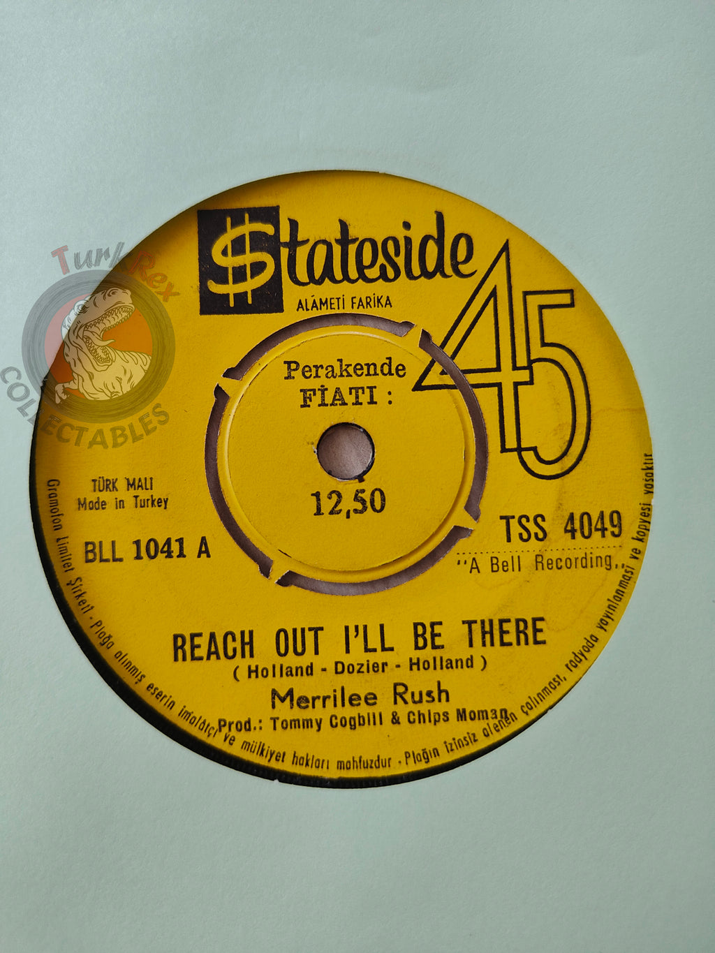 Merrilee Rush – Reach Out I'll Be There 7" Turkish Pressing Vinyl Turkey Edition
