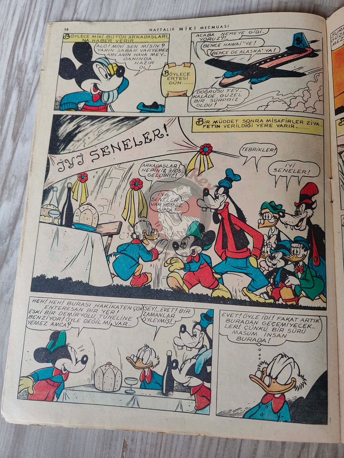 Mickey Mouse Mag #51 1962 Turkish Comic Turkey Walt Disney Donald Duck Goofy