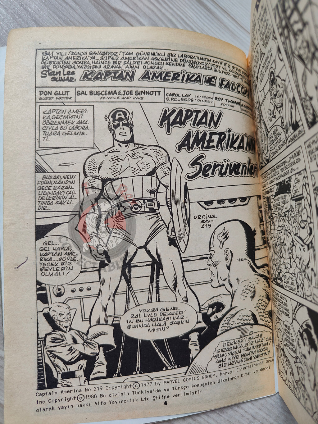Captain America – Volume 9 1989 Turkish Comic Turkey Falcon