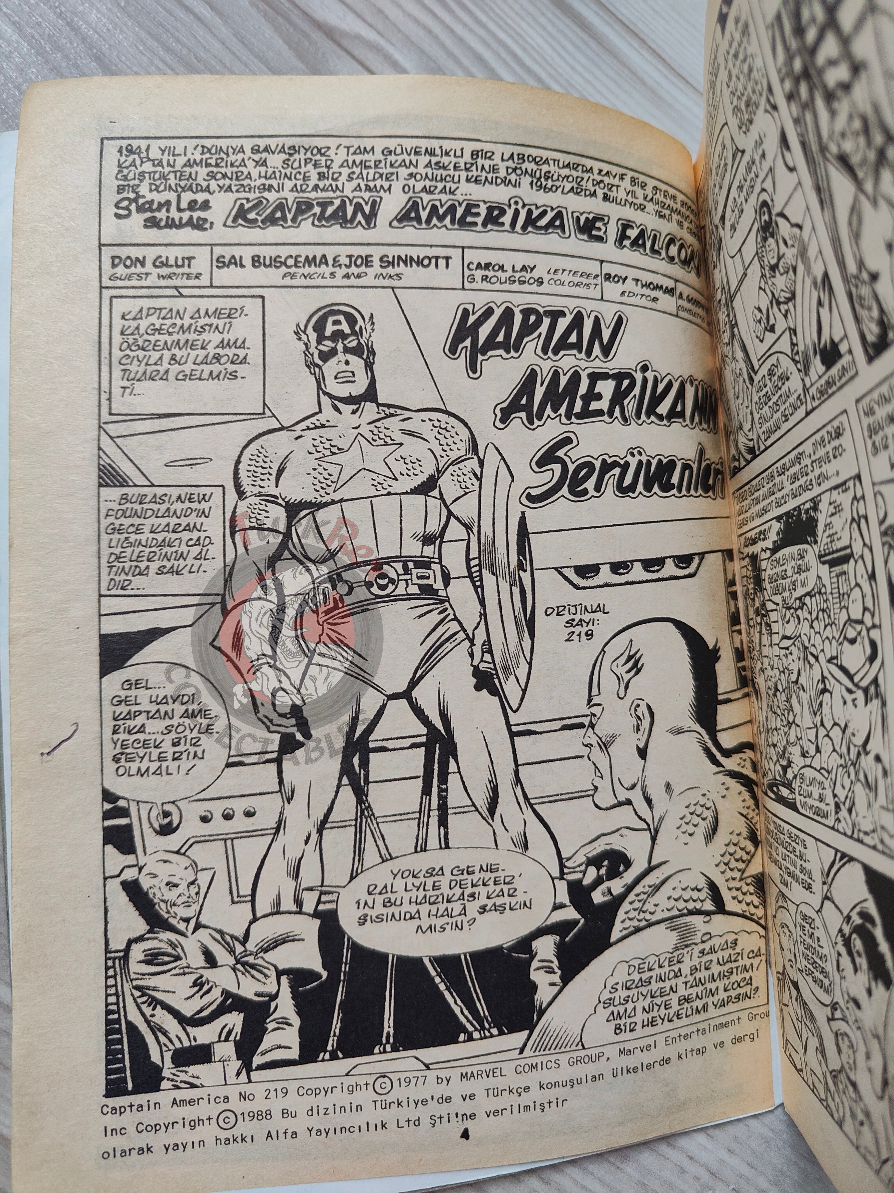 Captain America – Volume 9 1989 Turkish Comic Turkey Falcon