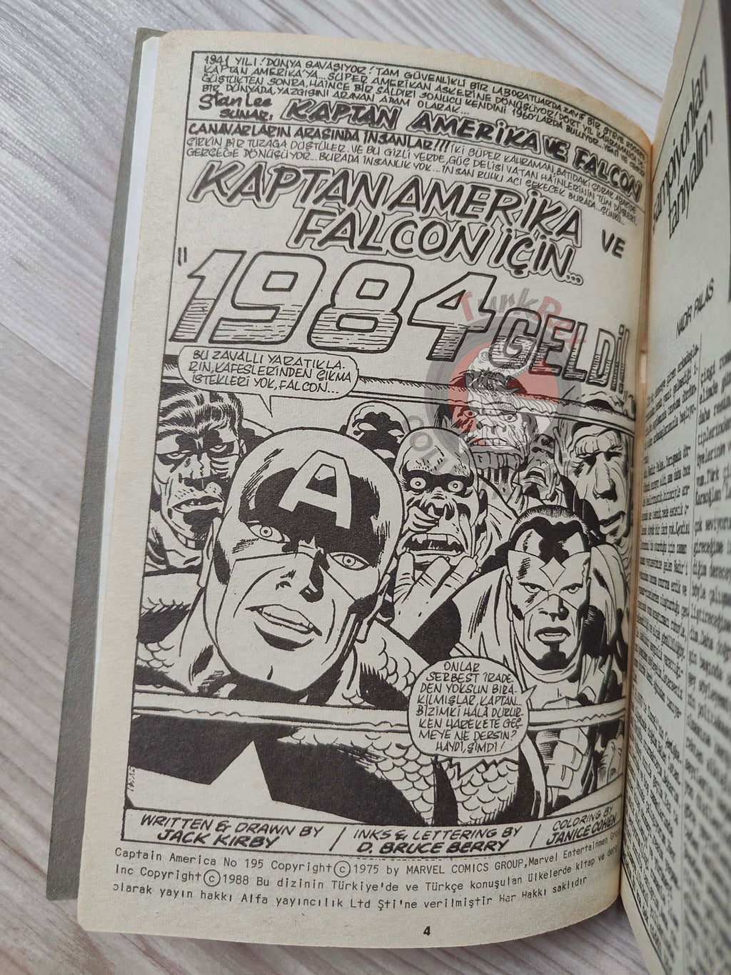 Captain America – Volume 6 1989 Turkish Comic Turkey