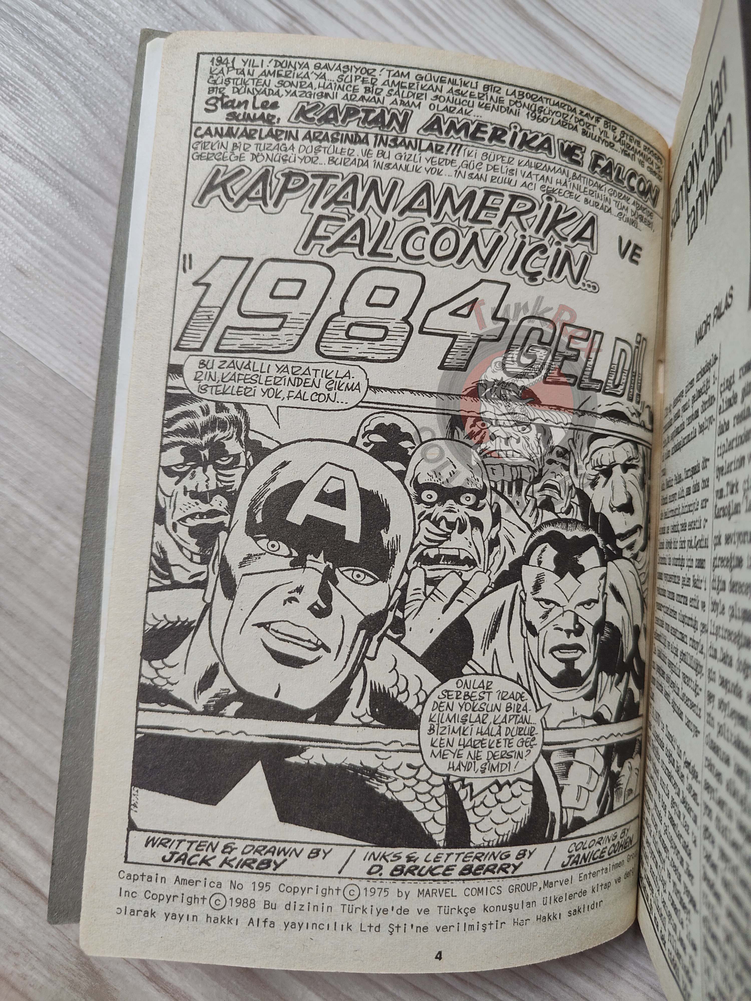 Captain America – Volume 6 1989 Turkish Comic Turkey