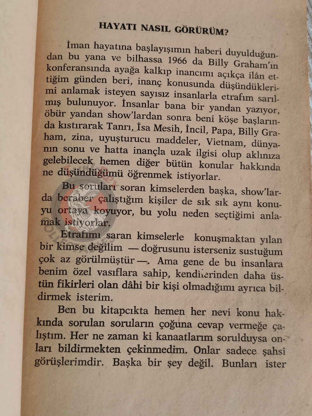 Cliff Richard – The Way I See It 1970 1st Turkish  Book Turkey The Shadows