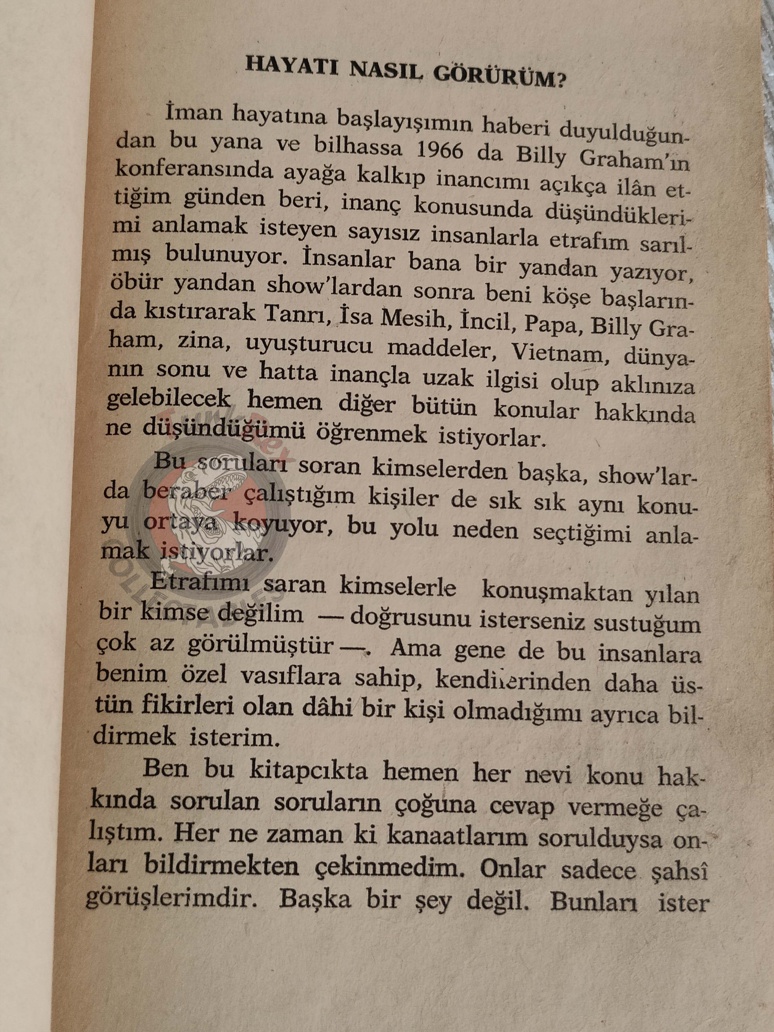 Cliff Richard – The Way I See It 1970 1st Turkish  Book Turkey The Shadows