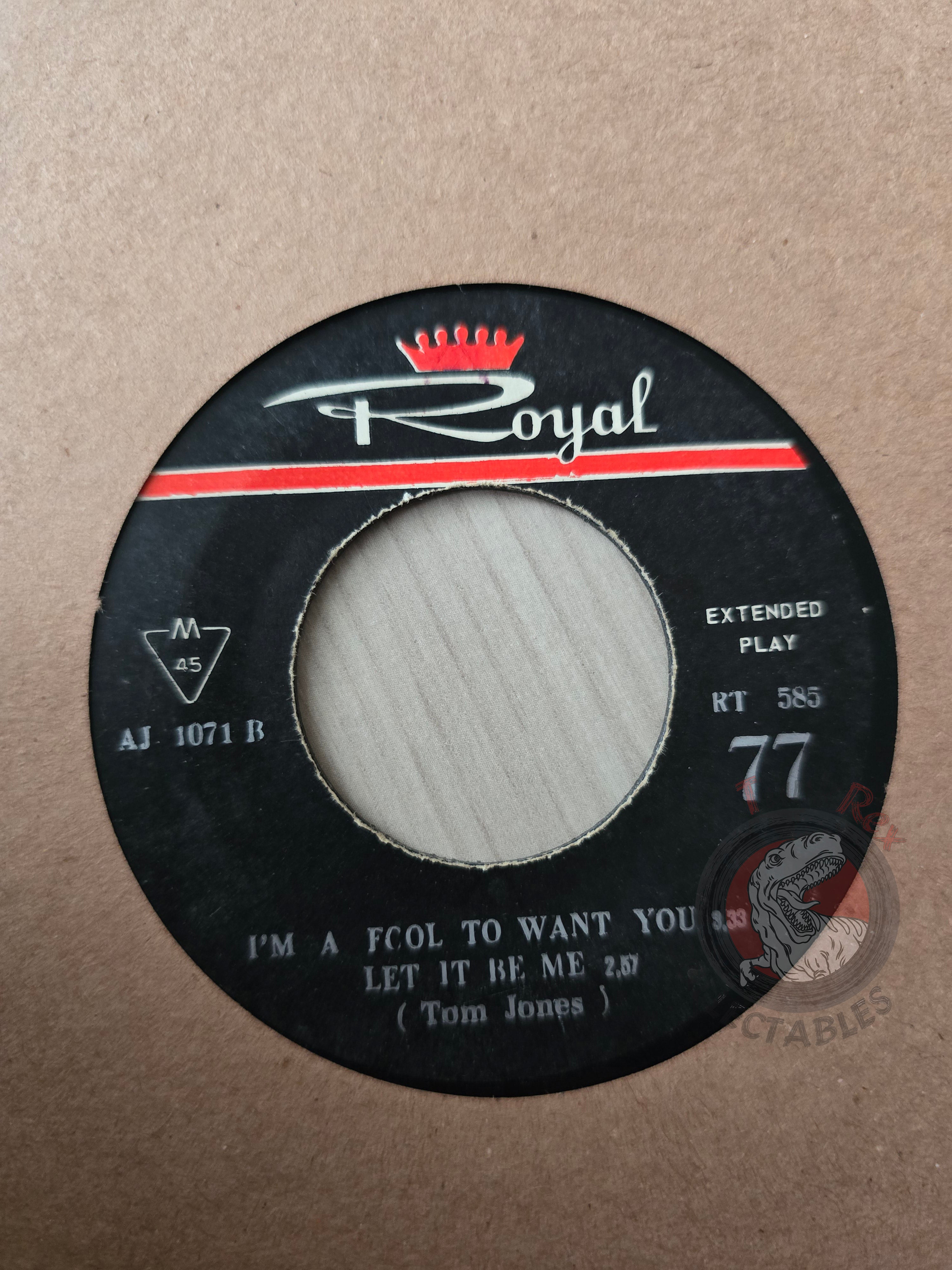 Tom Jones – Without You 7" Iran Pressing Vinyl Iranian Edition