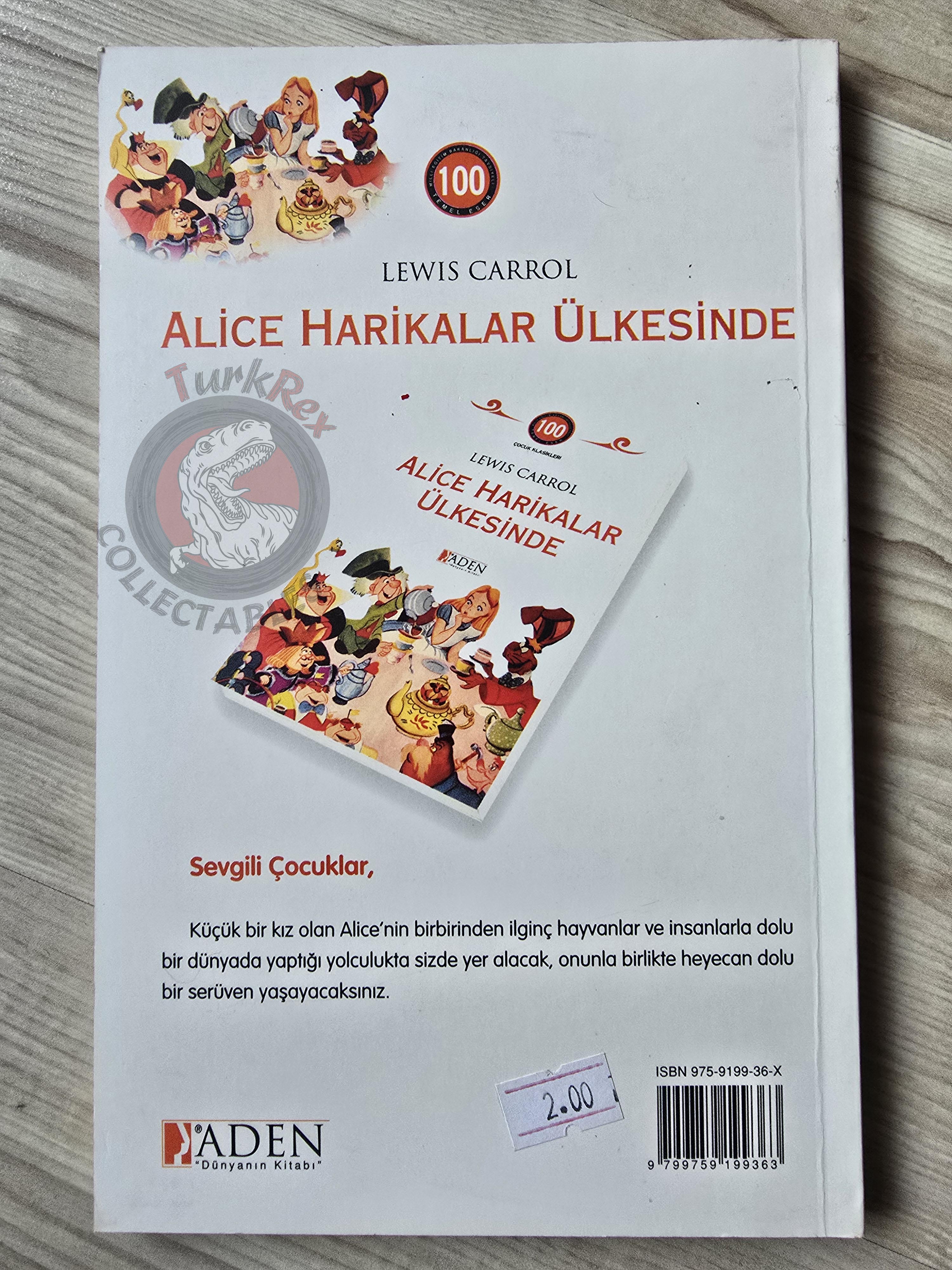 Lewis Carroll – Alice in Wonderland 2006 Turkish Book Turkey