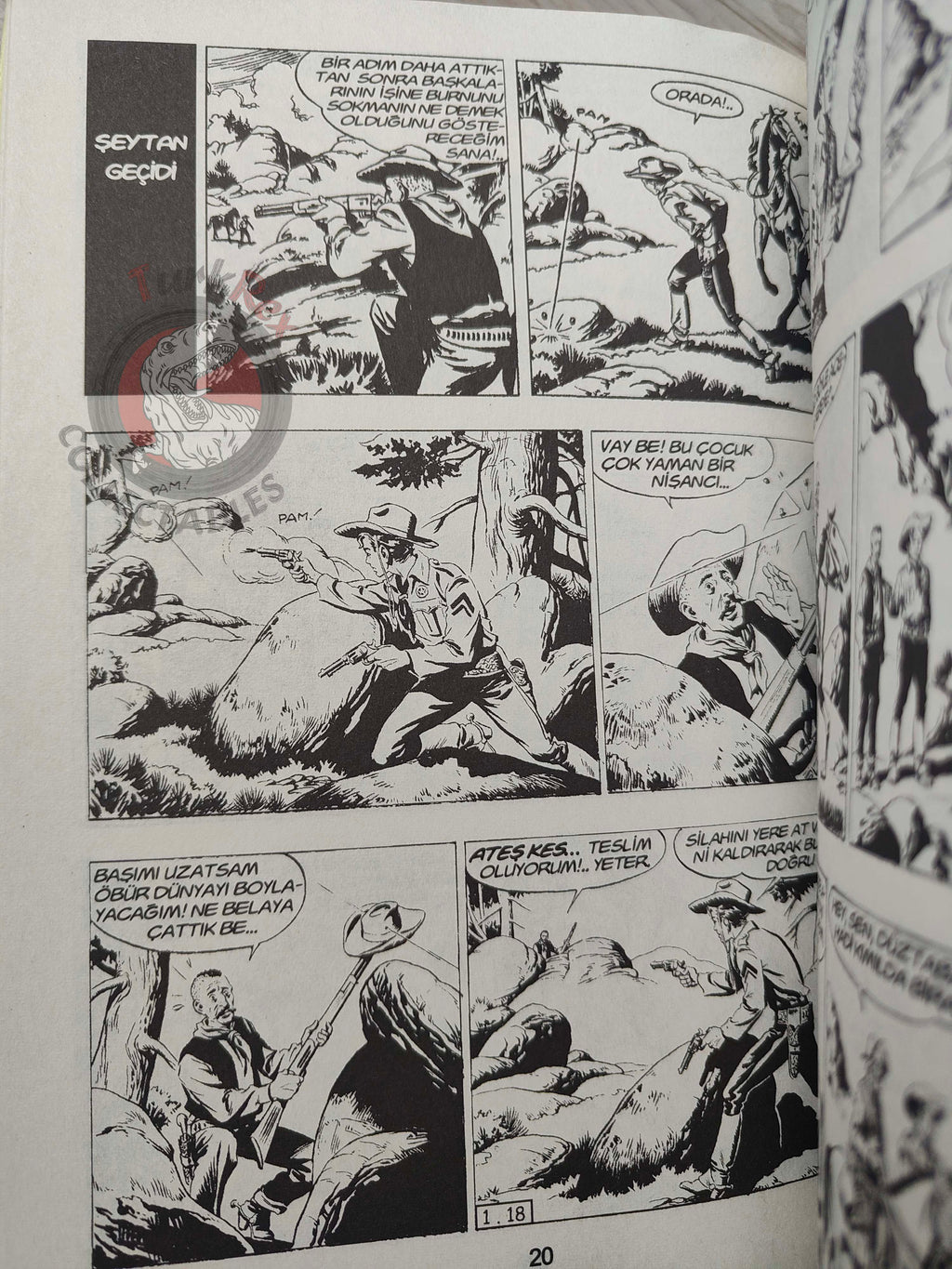 Capitan Miki #1 Il Ranger del Nevada Turkish Comic Turkey EsseGesse 2007