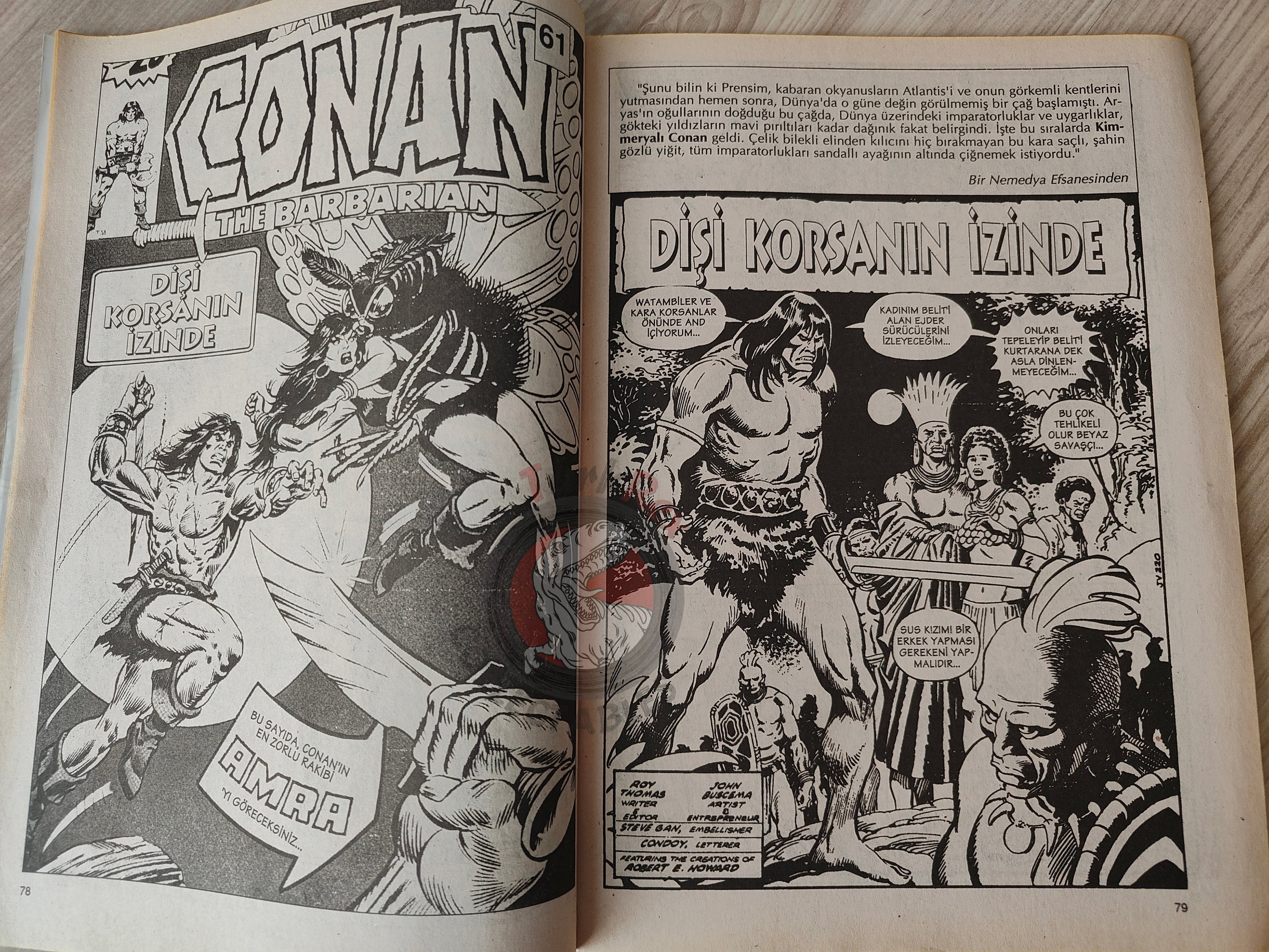 Conan The Barbarian #2 2001 Turkish Comic Turkey #61 #62 #63