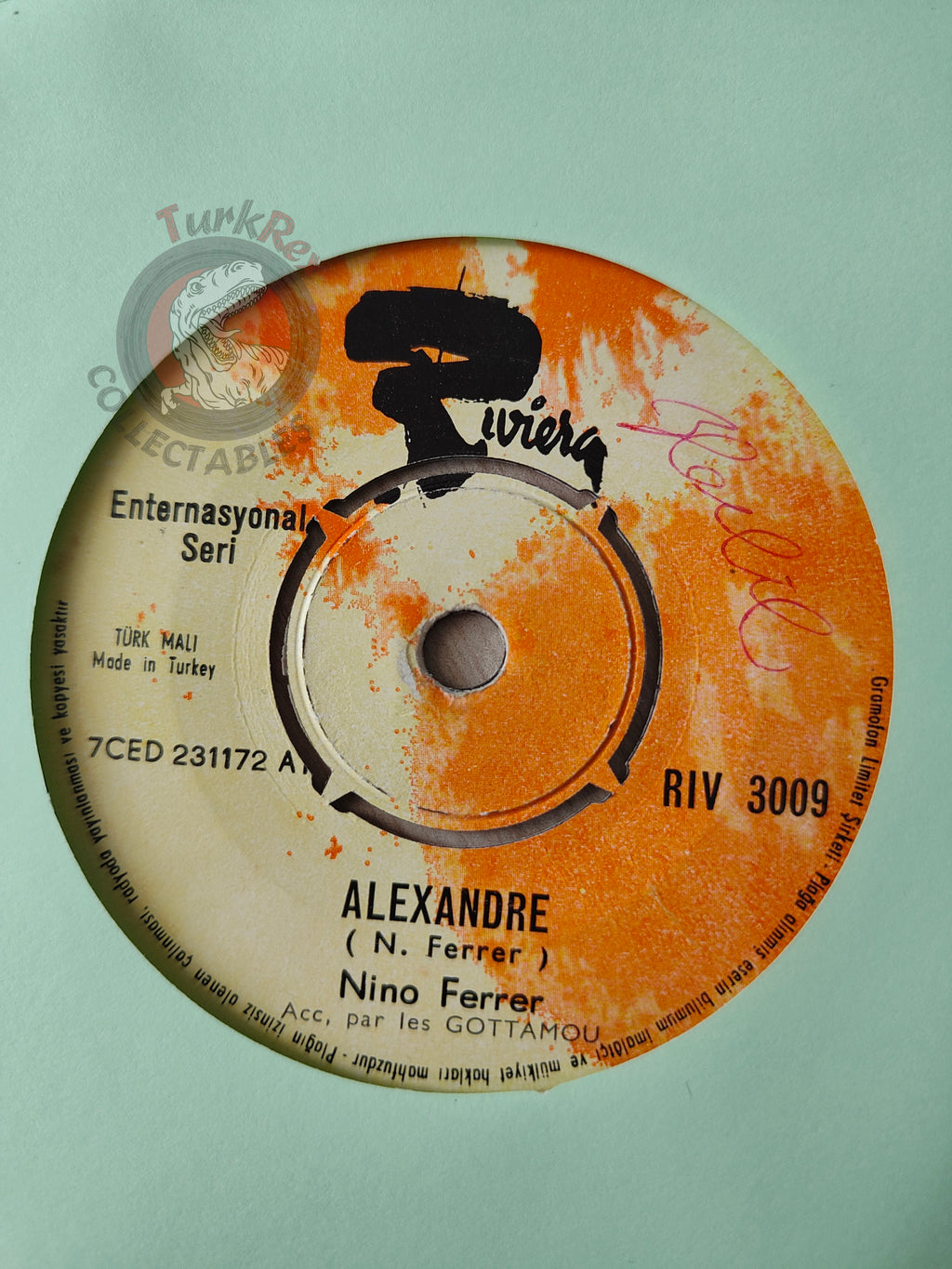 Nino Ferrer – Alexandre 7" Turkish Pressing Vinyl Turkey Edition
