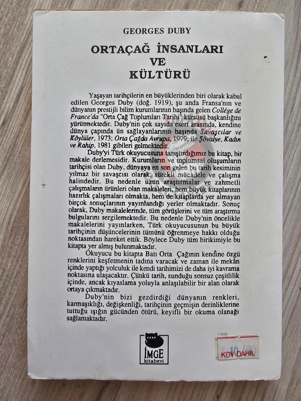 Georges Duby – Love and Marriage in the Middle Ages  1990 1st Turkish Book Turkey