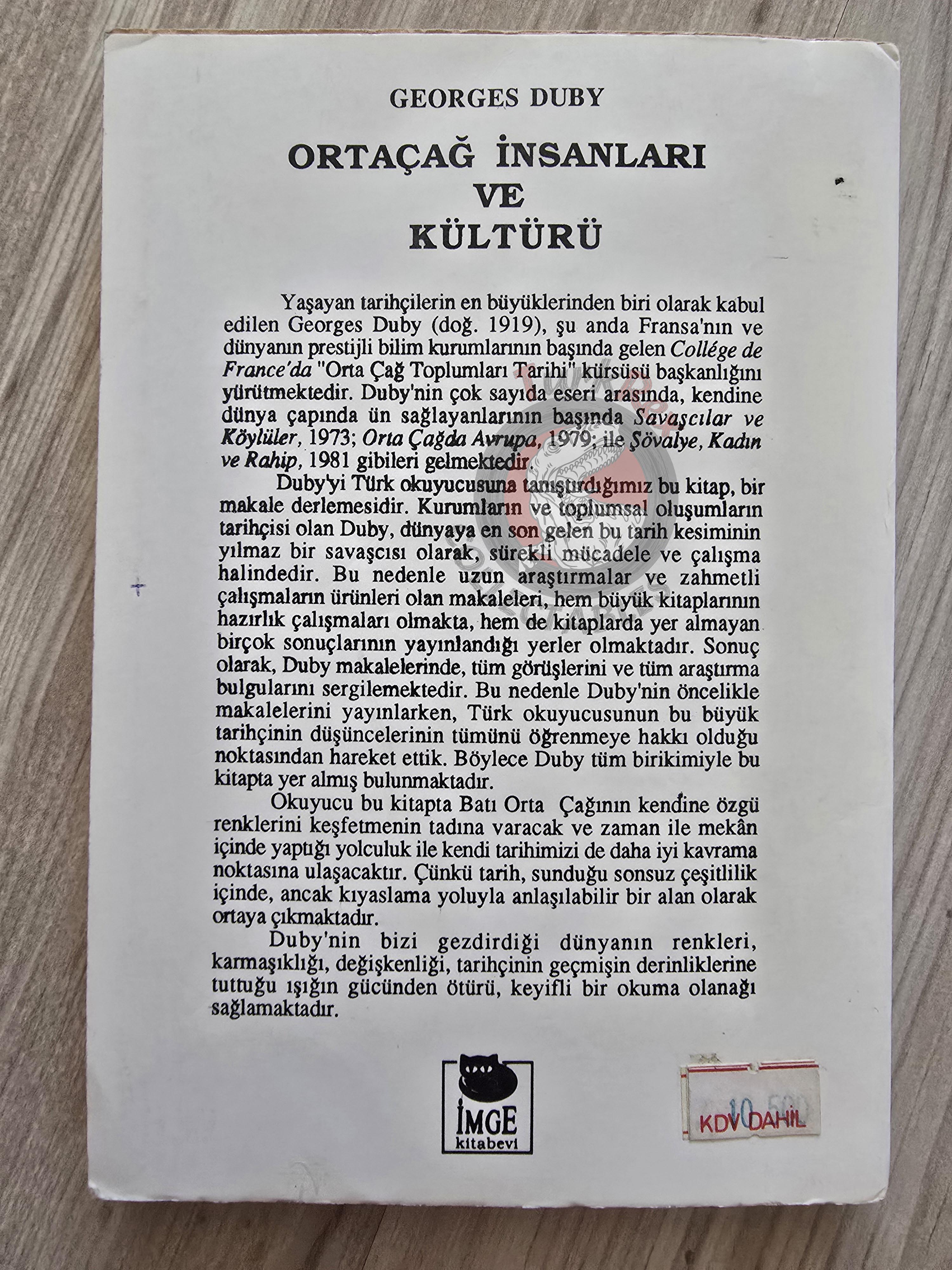 Georges Duby – Love and Marriage in the Middle Ages  1990 1st Turkish Book Turkey