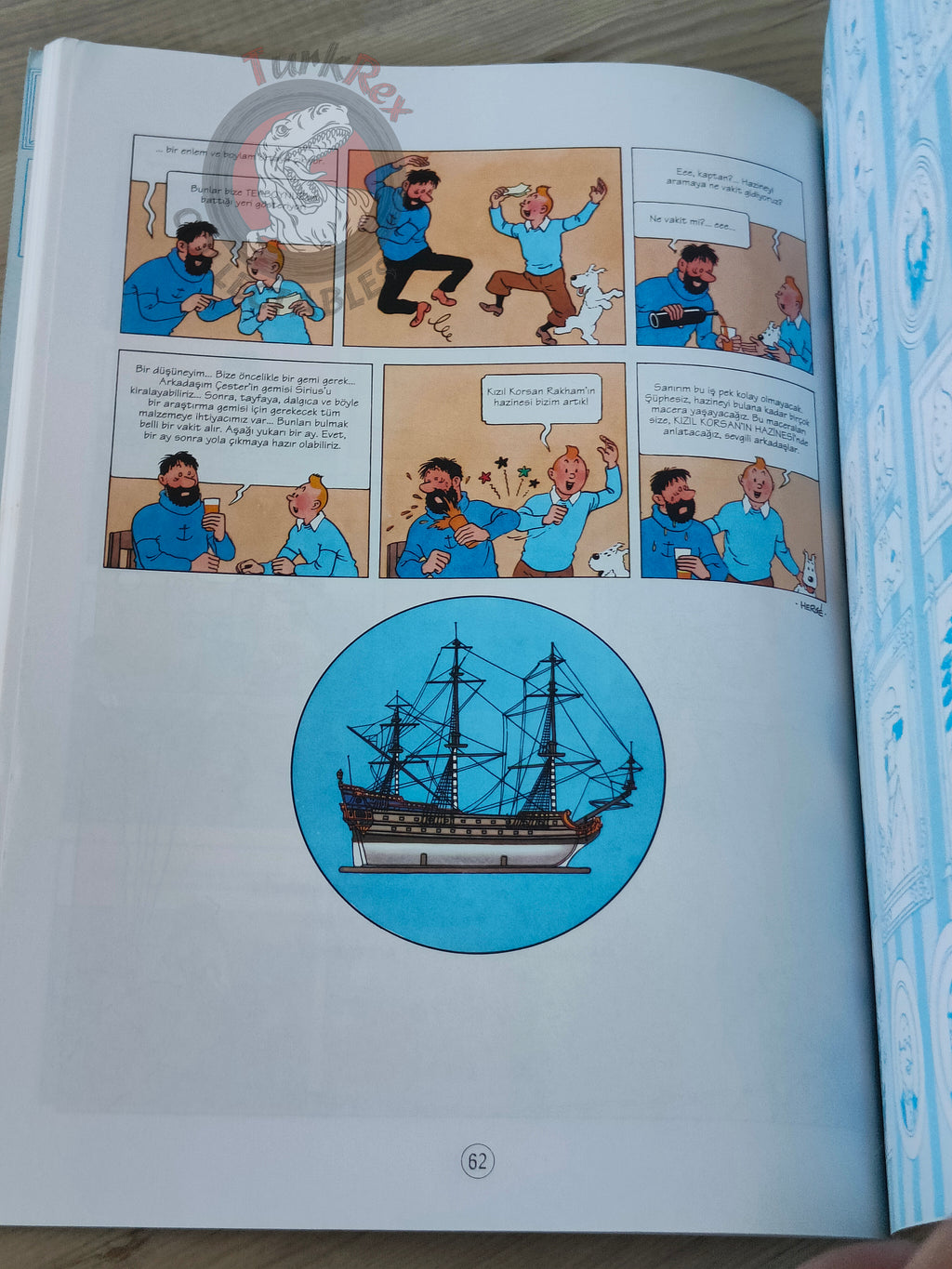 Tintin – The Secret of the Unicorn 1998 Turkish Edition Comic Turkey 2nd YKY