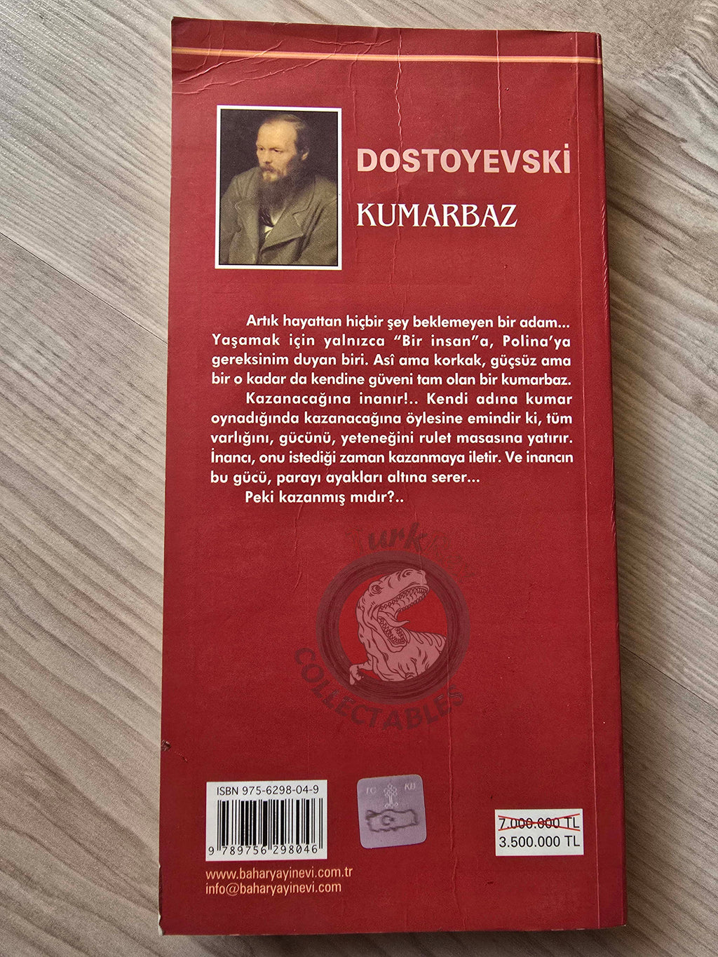 Fyodor Dostoyevsky – The Gambler 2004 Turkish Book Turkey