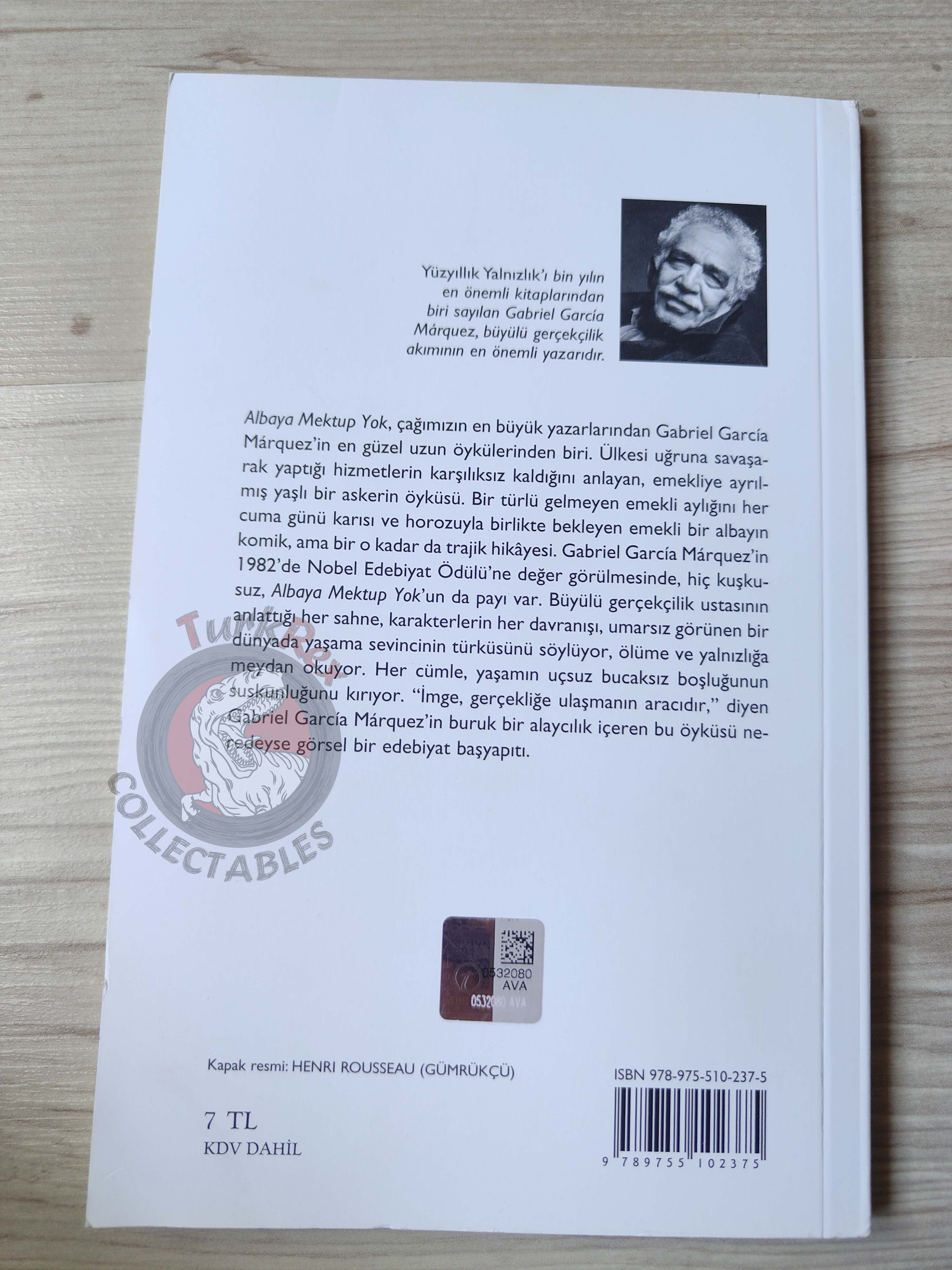 Gabriel García Márquez – No One Writes To The Colonel 2013 Turkish Book Turkey