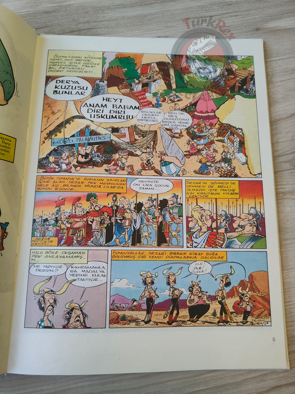 Asterix – Asterix in Spain 1975 Turkish Edition Comic Turkey