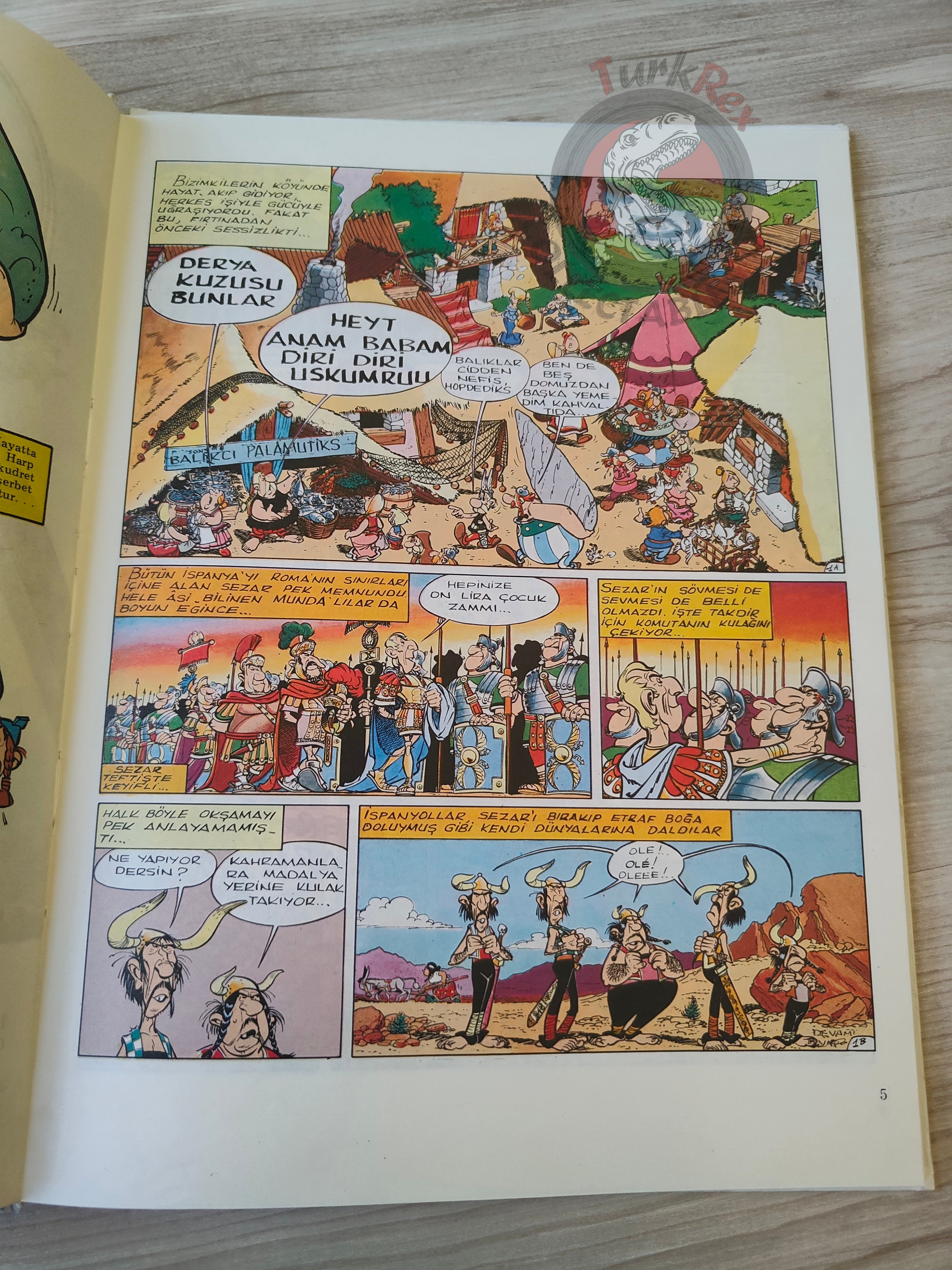 Asterix – Asterix in Spain 1975 Turkish Edition Comic Turkey