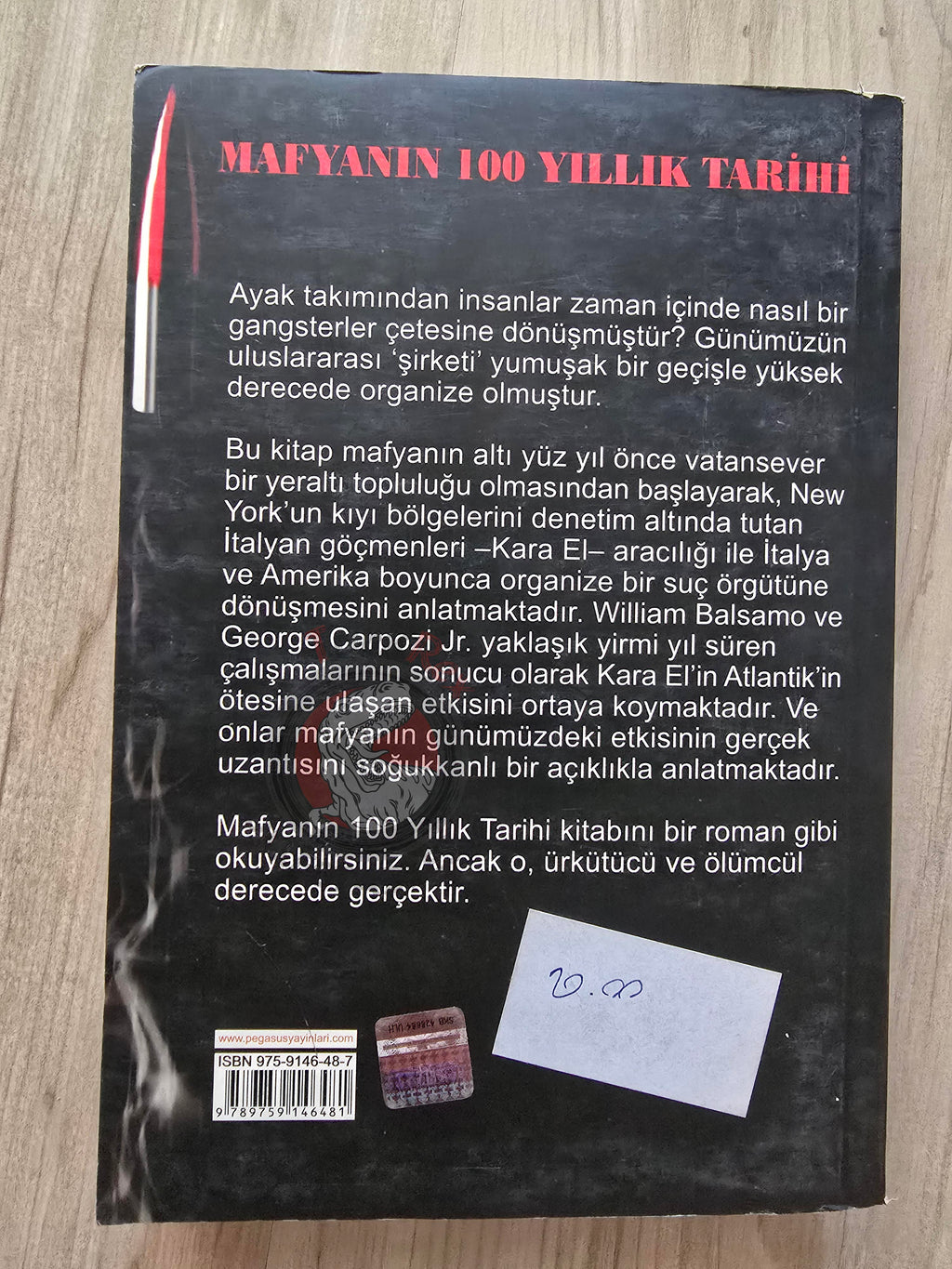William Balsamo – The Mafia: The First 100 Years 2006 Turkish Book Turkey