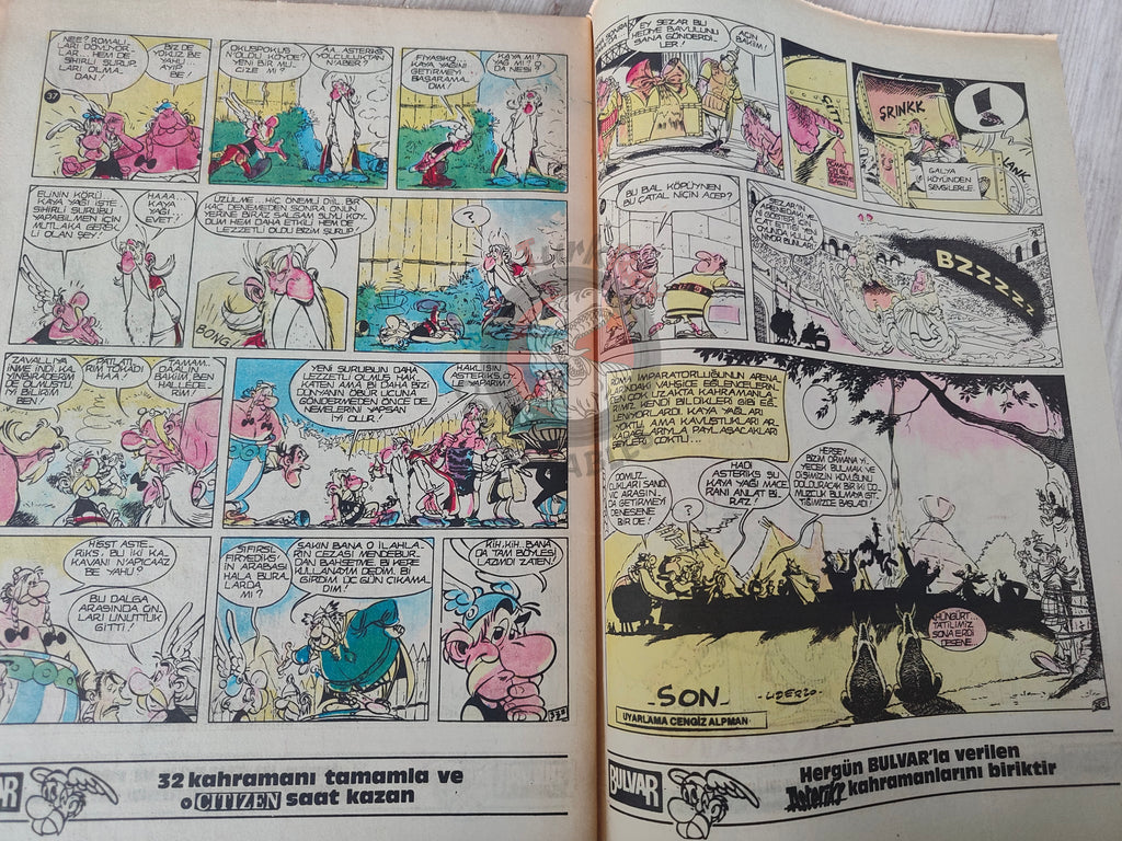 Asterix –  Asterix and the Black Gold 1986 Turkish Edition Comic Turkey