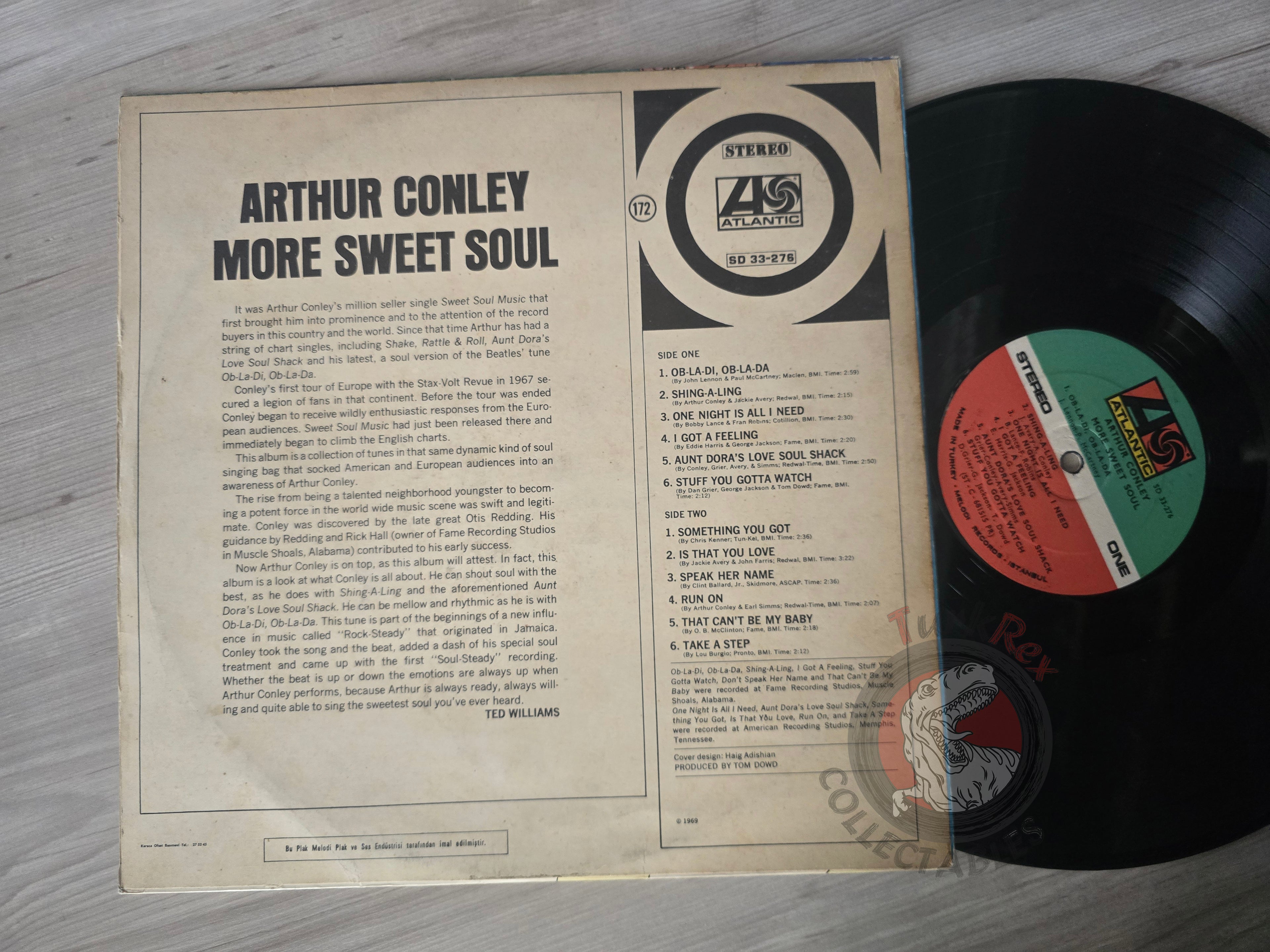 Arthur Conley – More Sweet Soul Turkish Pressing Vinyl Turkey Edition