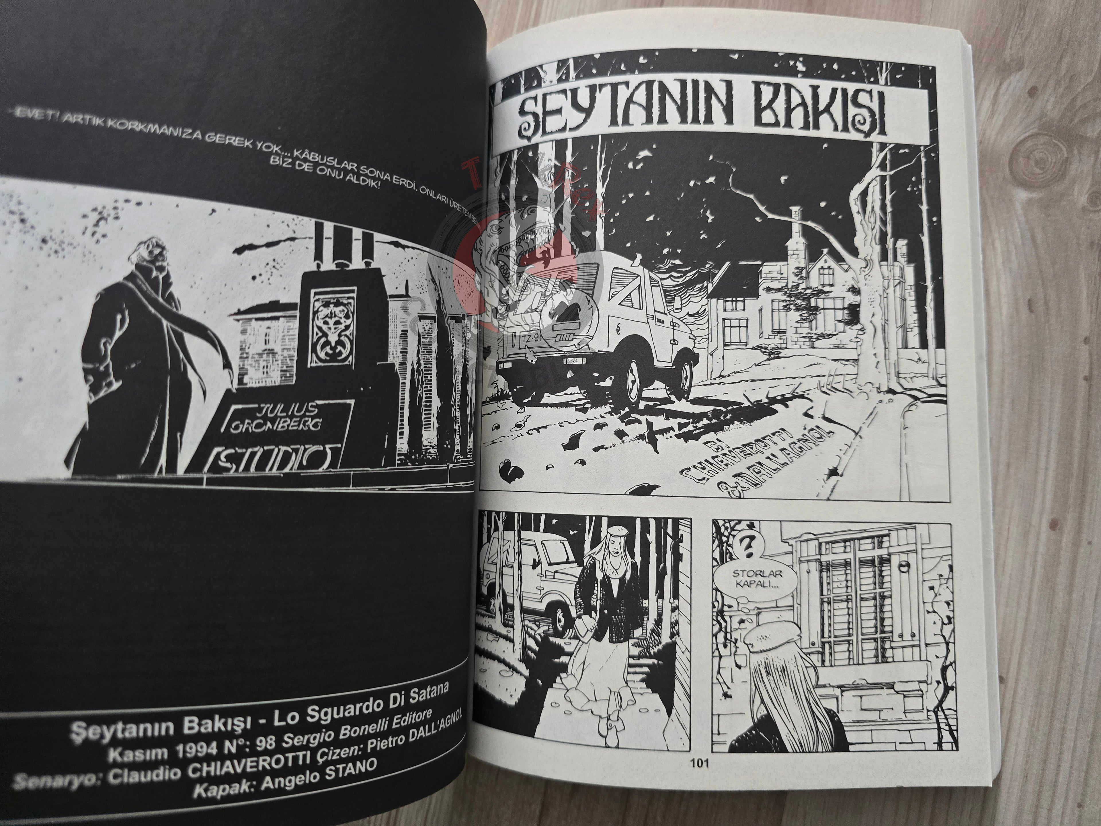 Dylan Dog #40 2014 Turkish Comic Turkey Dietro il sipario  #97 #98
