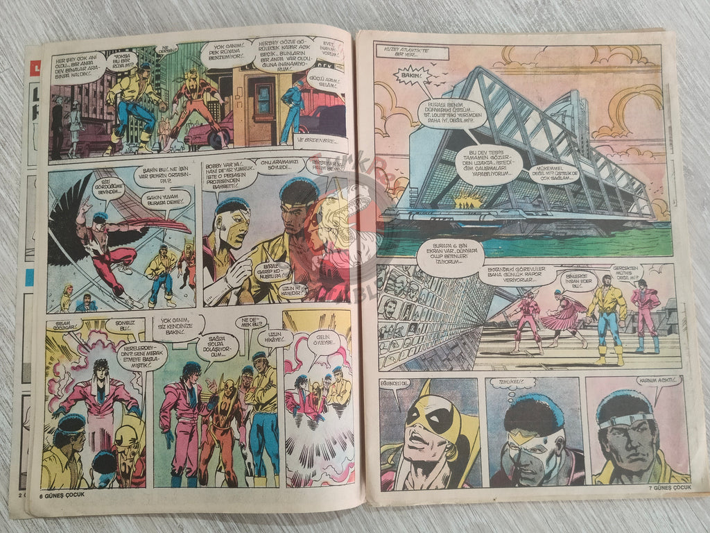 Güneş Çocuk #1 1989 Iron Fist, Indiana Jones, Pink Panther Turkish Comic Turkey