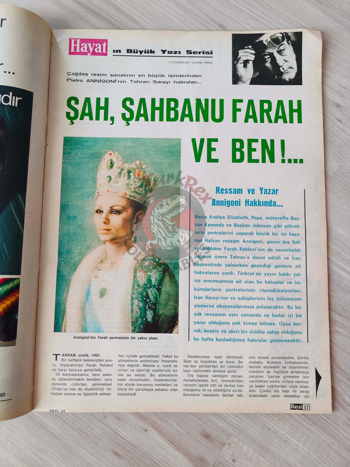 Hayat 1967 The Shah of Iran Turkish Mag Turkey Mohammad Reza Pahlavi Jacqueline Kennedy Onassis Vietnam