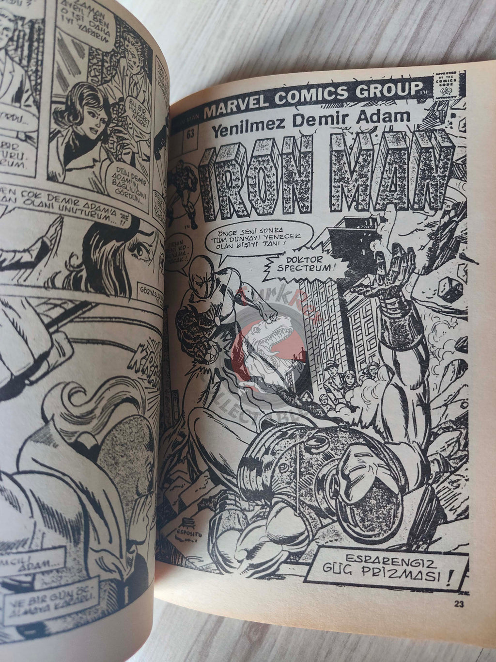 Iron Man #3 1988 Turkish Comic Turkey cover #63 inside #62 #63 #64