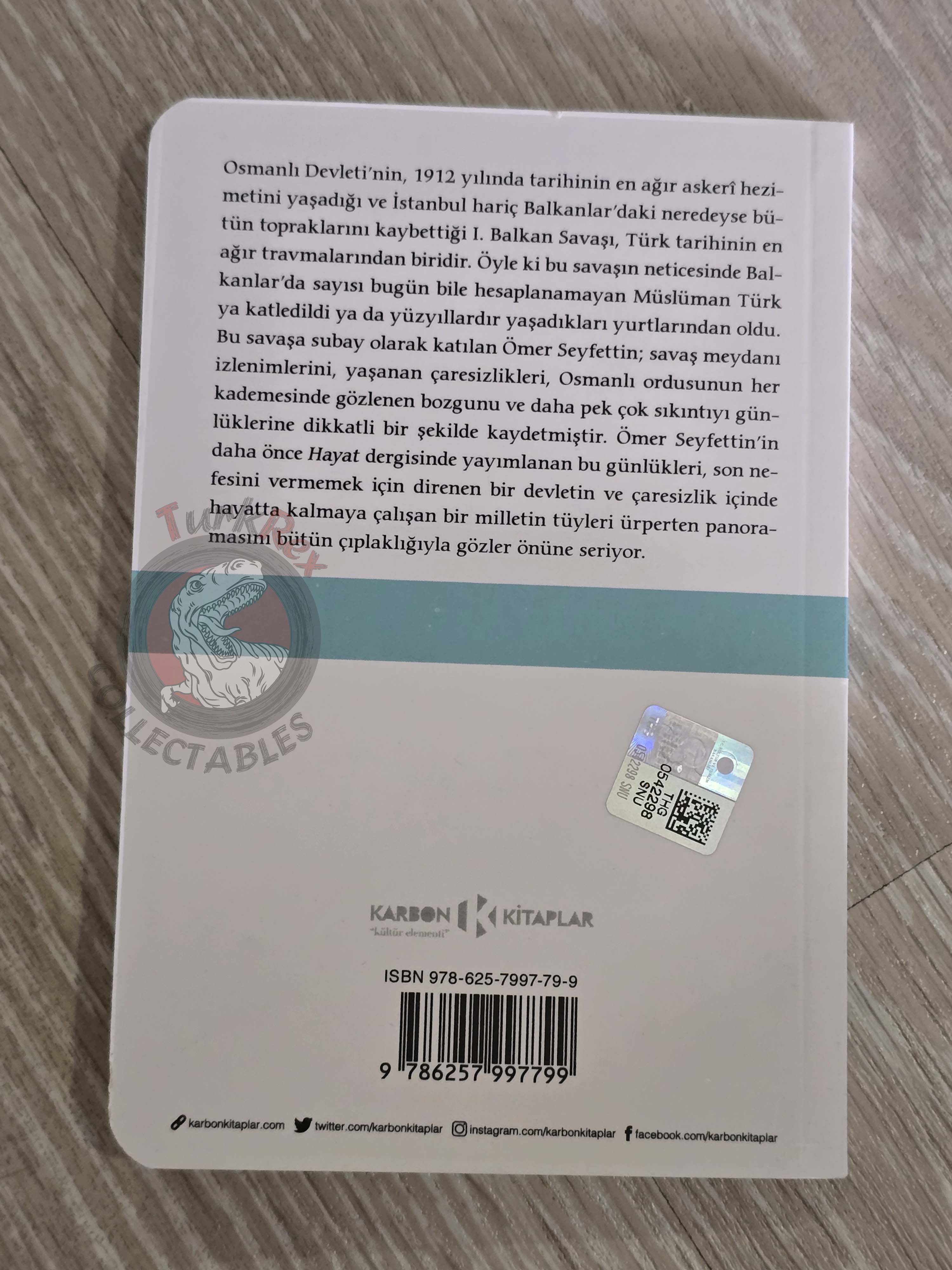 Ömer Seyfettin – Balkan War Diary 2019 Turkish Book Turkey Wars Ottoman