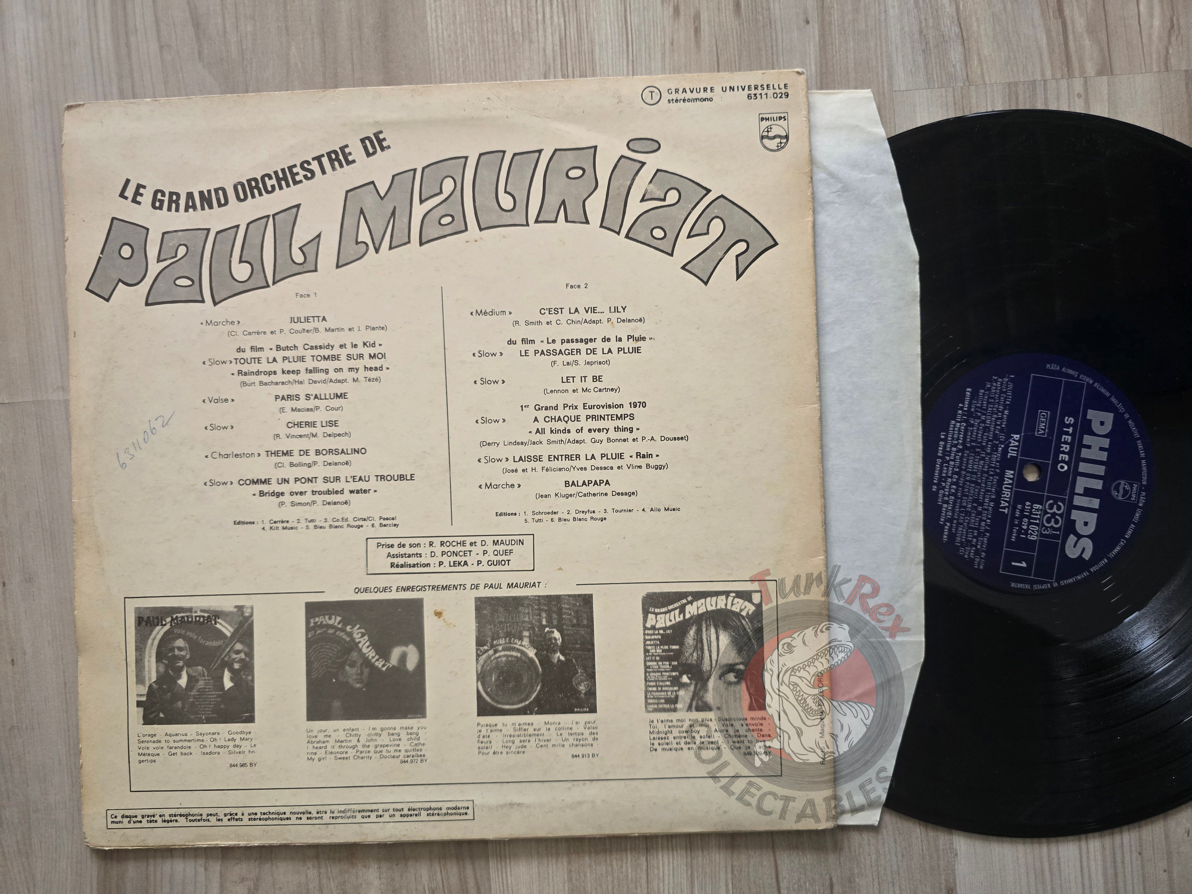 Paul Mauriat – Le Grand Orchestre De Paul Mauriat Turkish Pressing Vinyl Turkey Edition