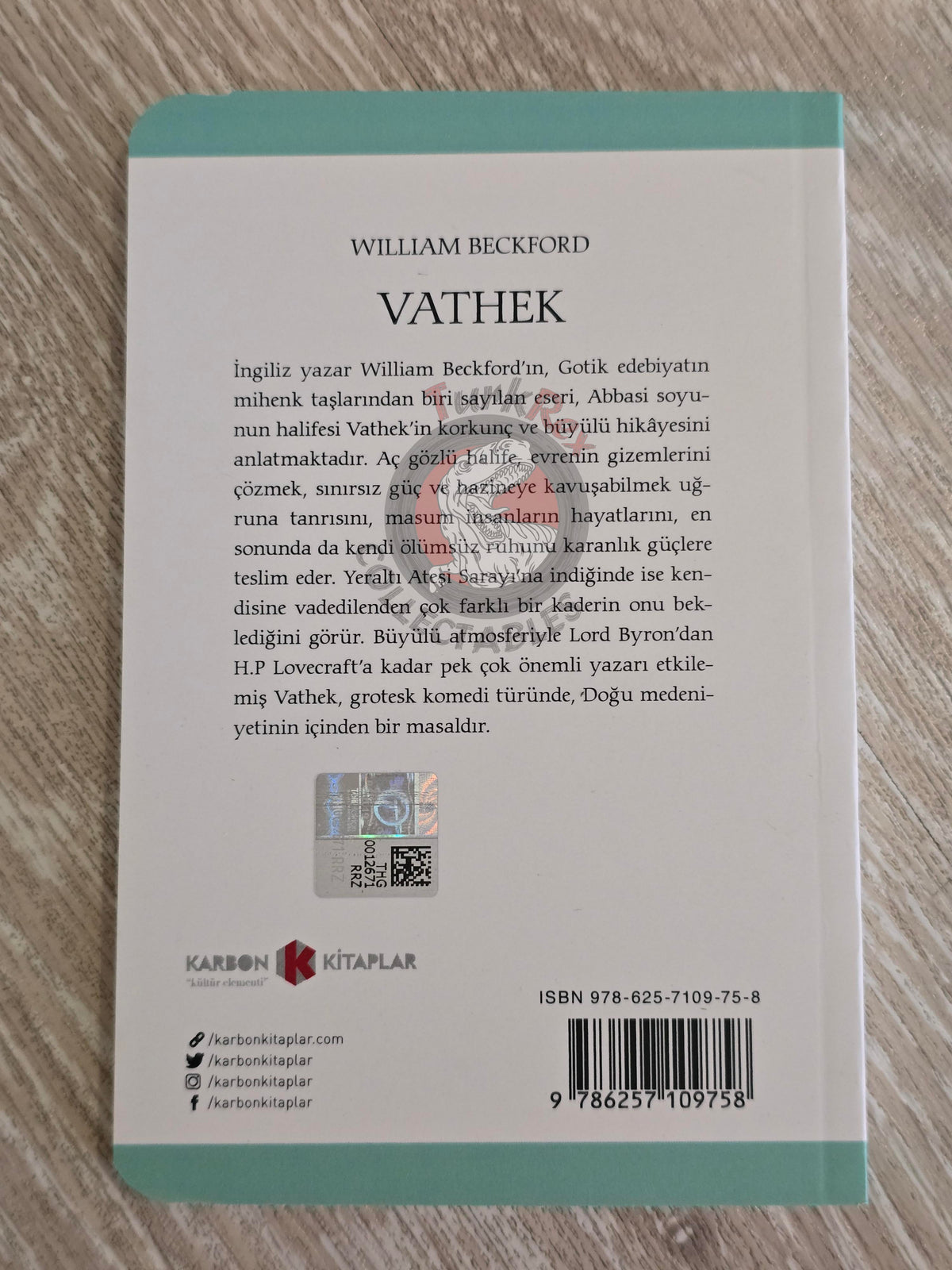William Beckford – Vathek 2020 Turkish Book Turkey