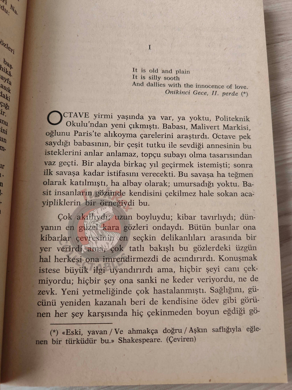 Stendhal – Armance 1971 Turkish Book Turkey