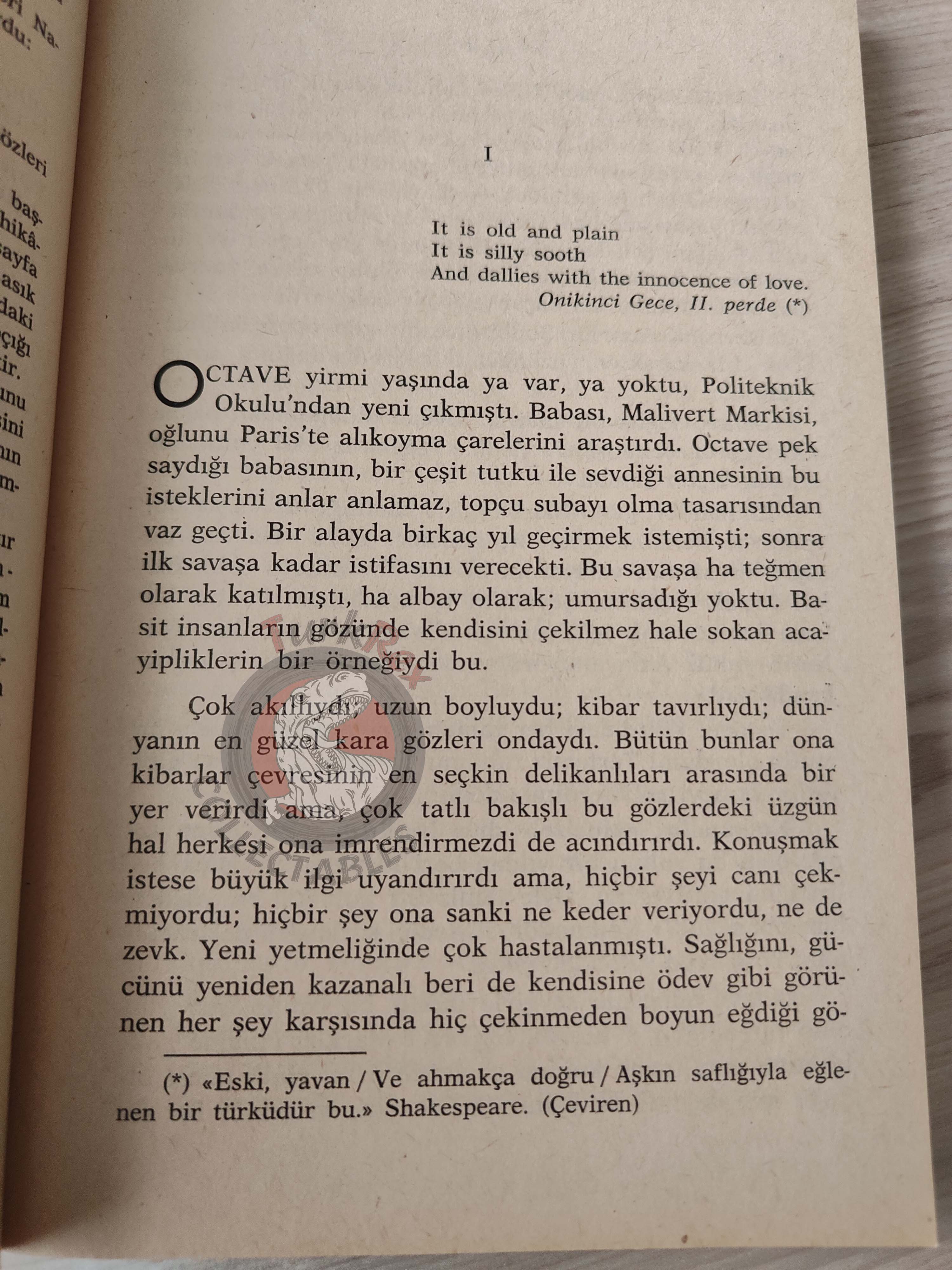 Stendhal – Armance 1971 Turkish Book Turkey
