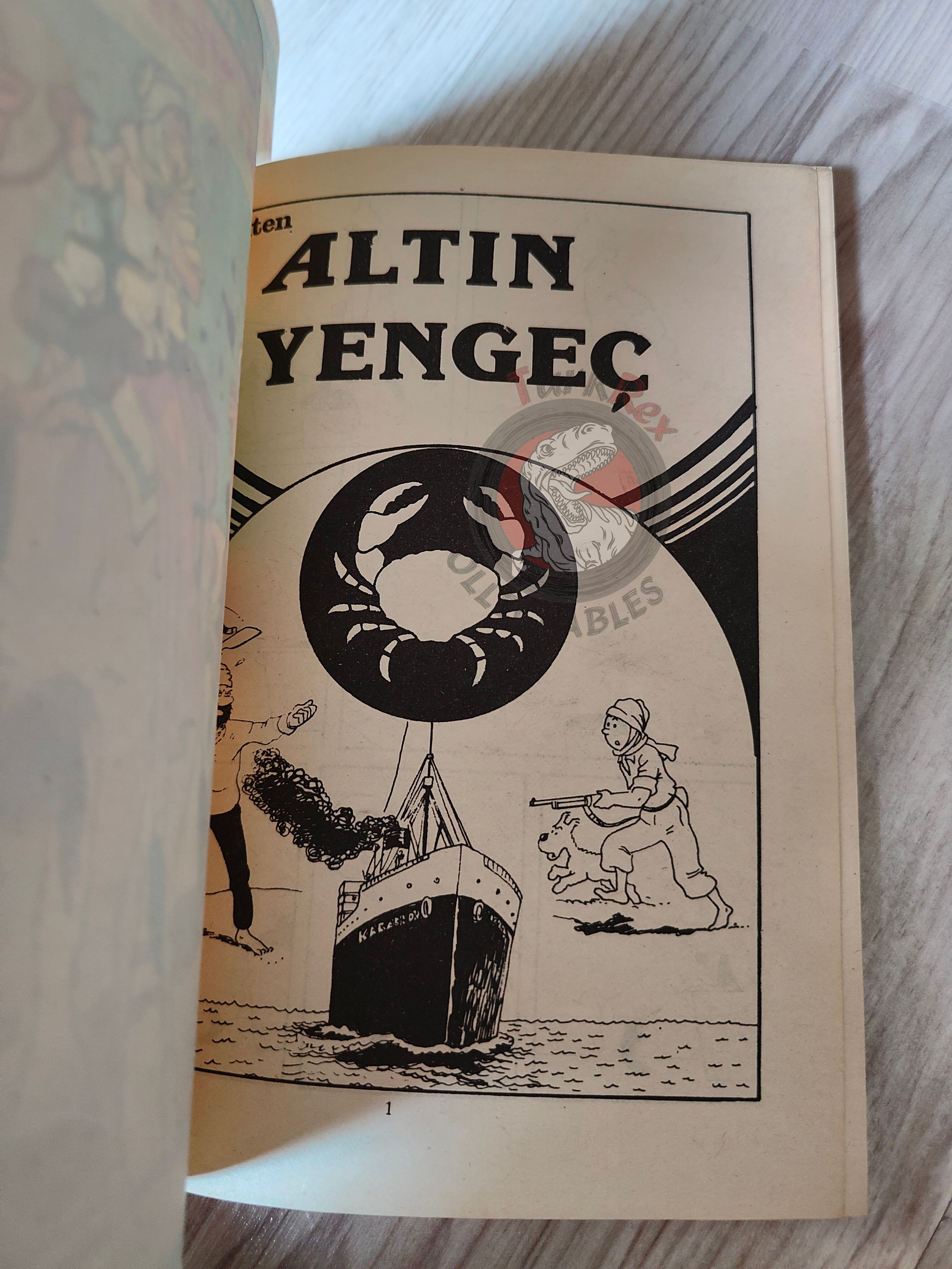 Tintin – The Crab with the Golden Claws early 1980s Turkish Edition Comic Turkey