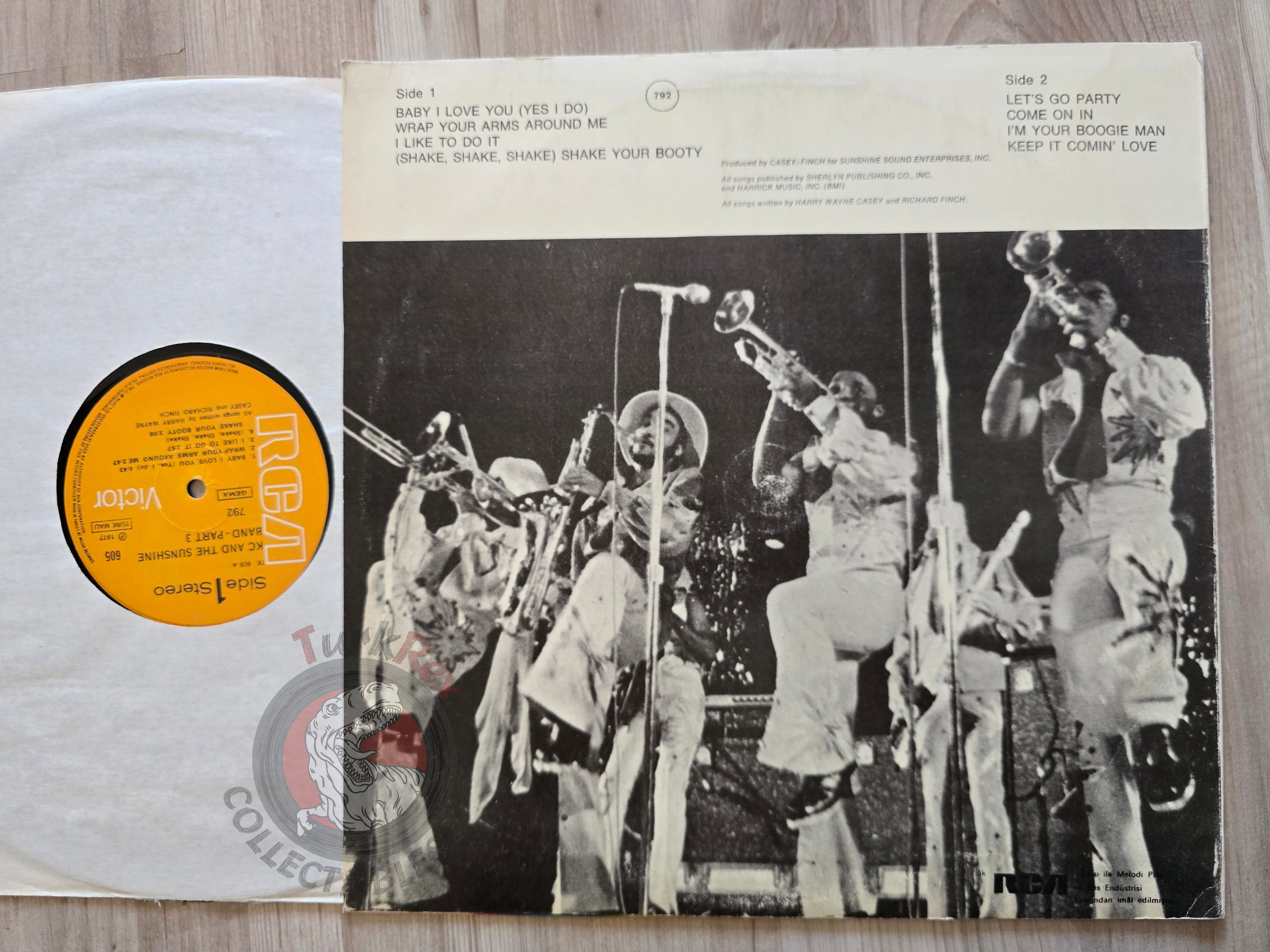KC & The Sunshine Band – Part 3 Turkish Pressing Vinyl Turkey Edition